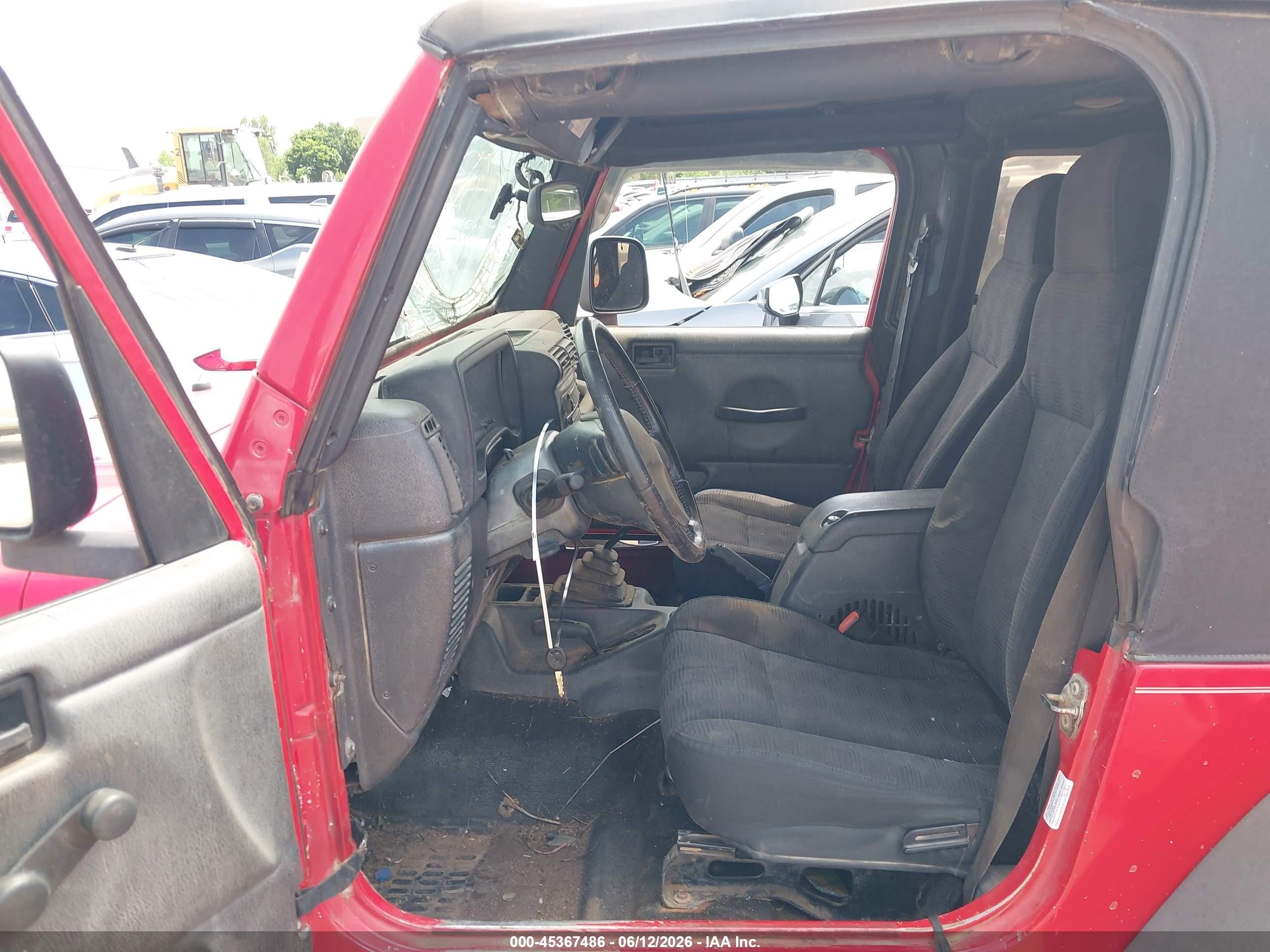 2003 Jeep Wrangler Sport Red vin: 1J4FA49S33P320082