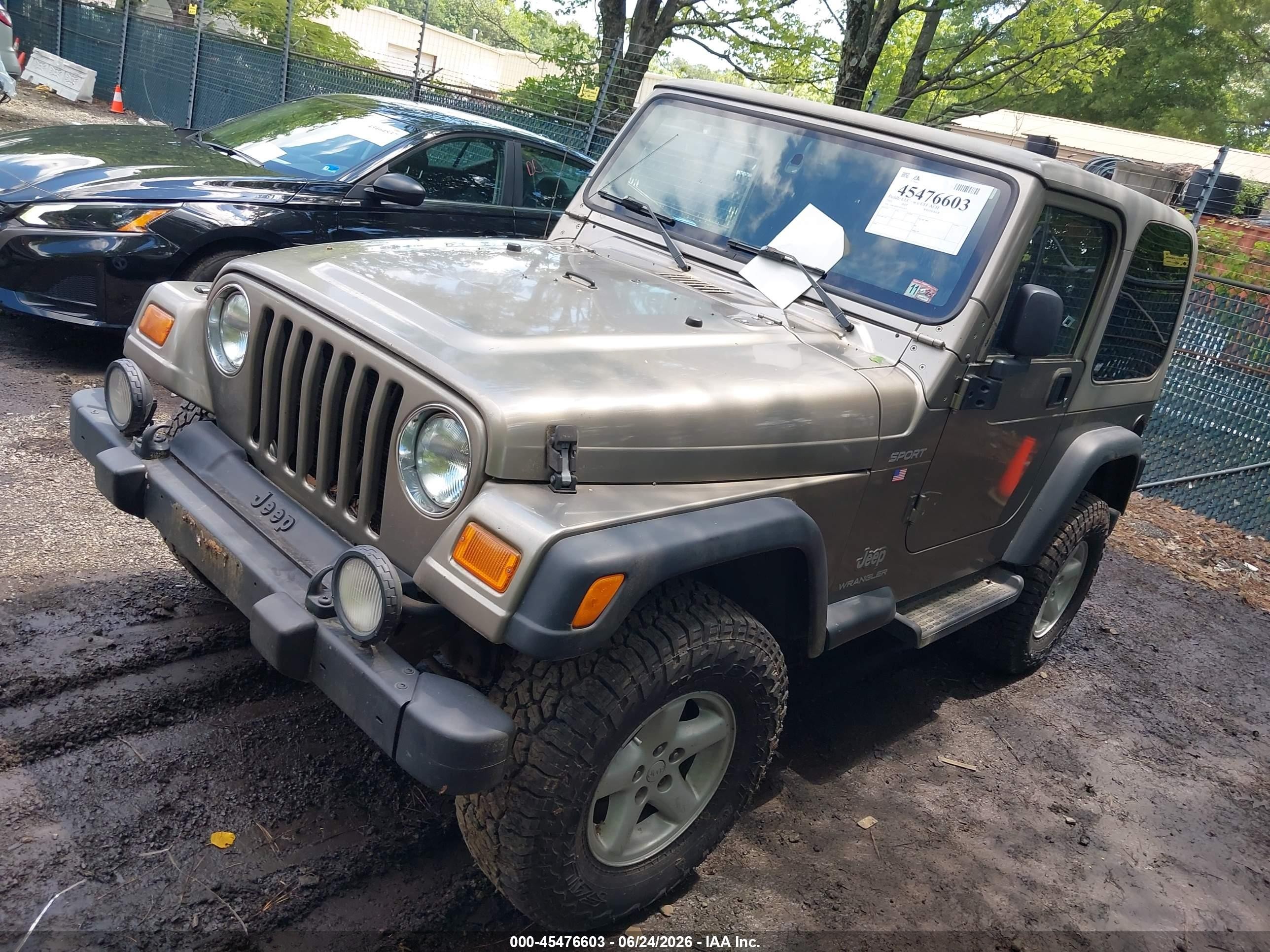 2003 Jeep Wrangler Sport Золотой vin: 1J4FA49S33P332653