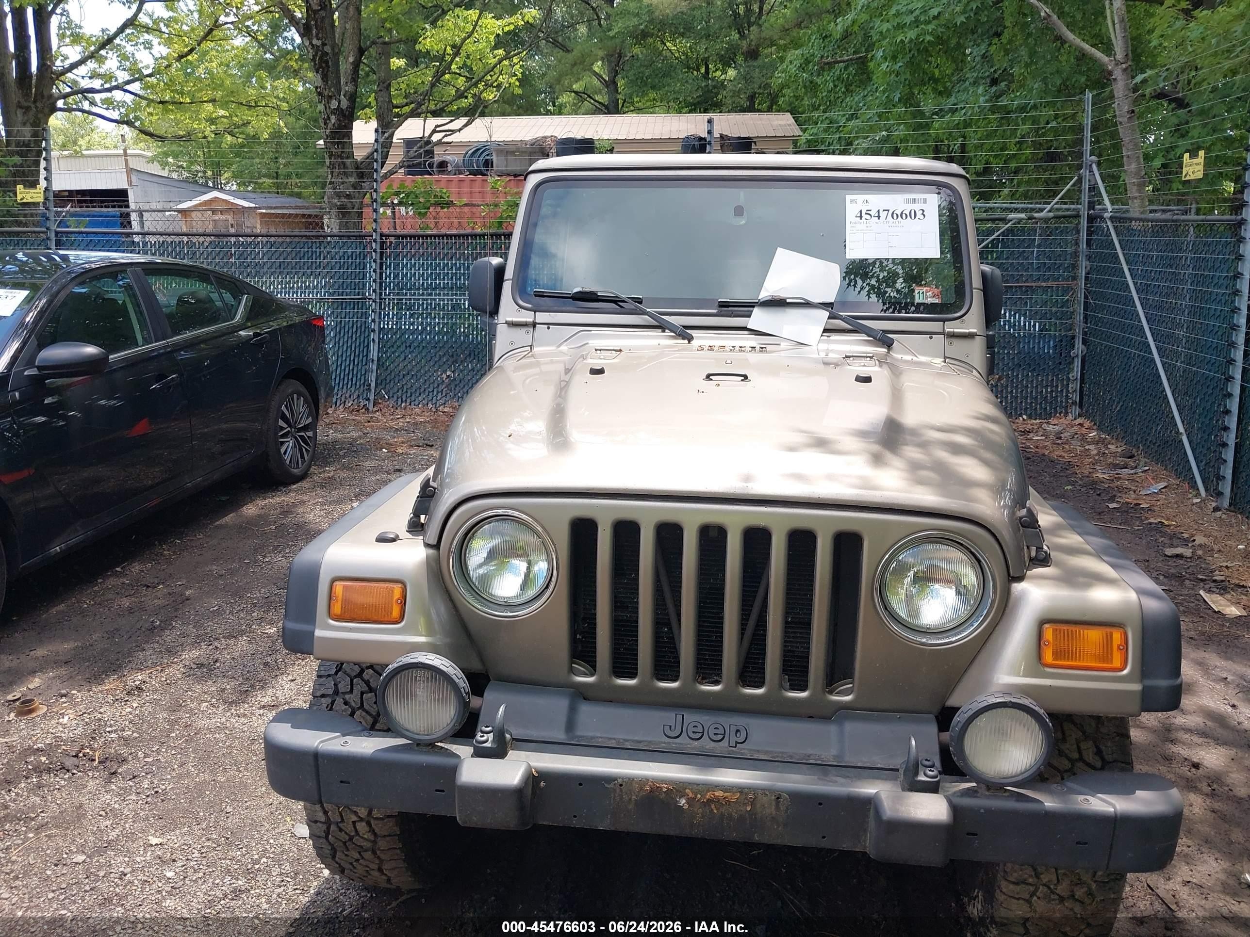 2003 Jeep Wrangler Sport Золотой vin: 1J4FA49S33P332653
