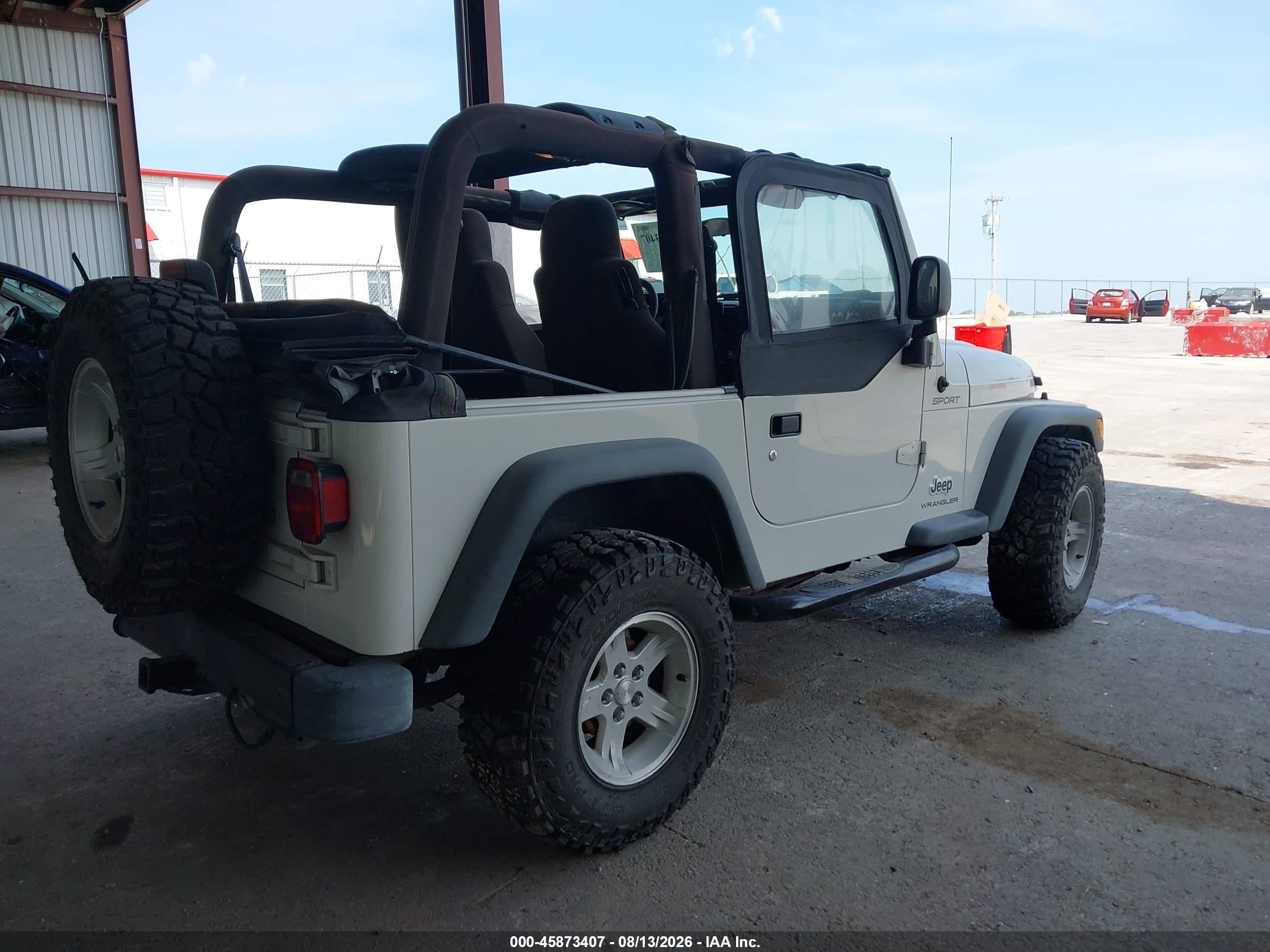 2004 Jeep Wrangler Sport White vin: 1J4FA49S34P731189