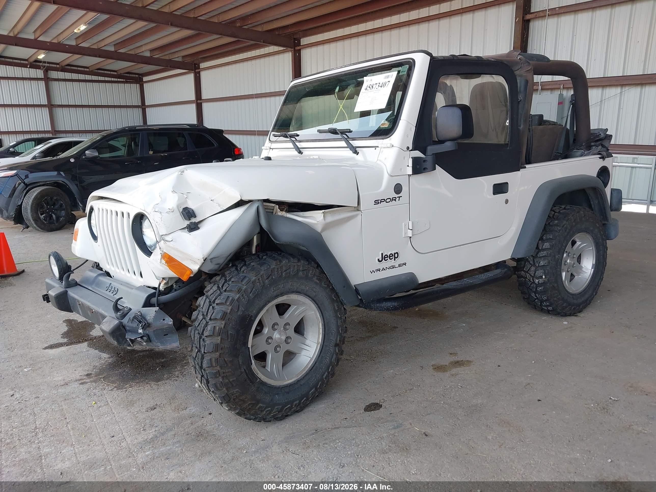 2004 Jeep Wrangler Sport White vin: 1J4FA49S34P731189