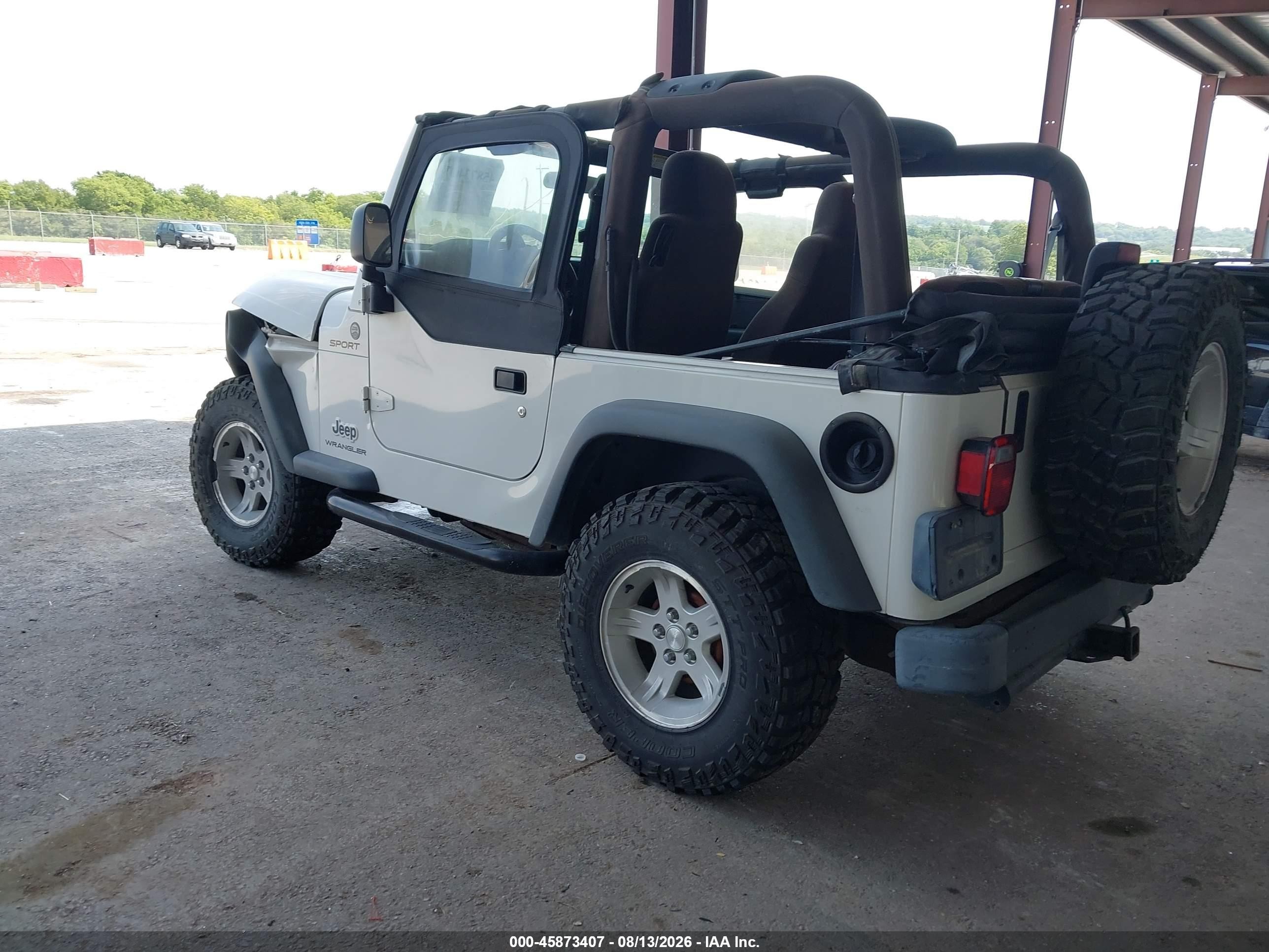 2004 Jeep Wrangler Sport White vin: 1J4FA49S34P731189