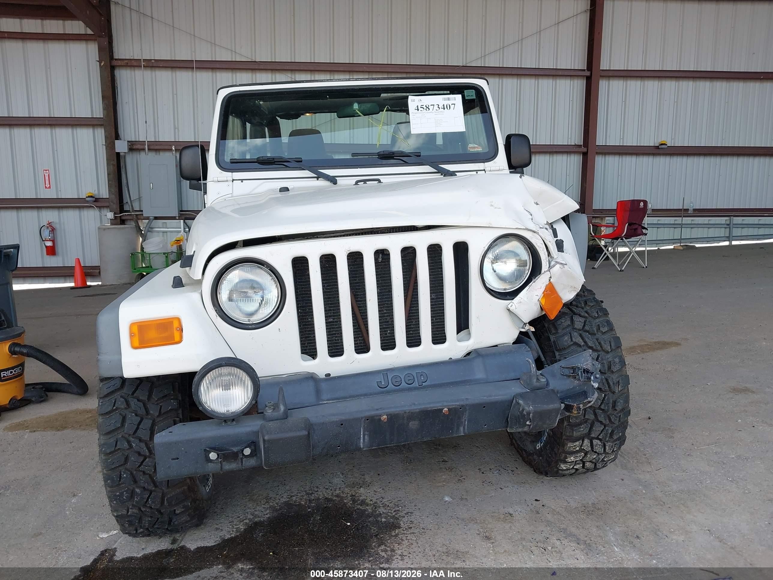 2004 Jeep Wrangler Sport White vin: 1J4FA49S34P731189