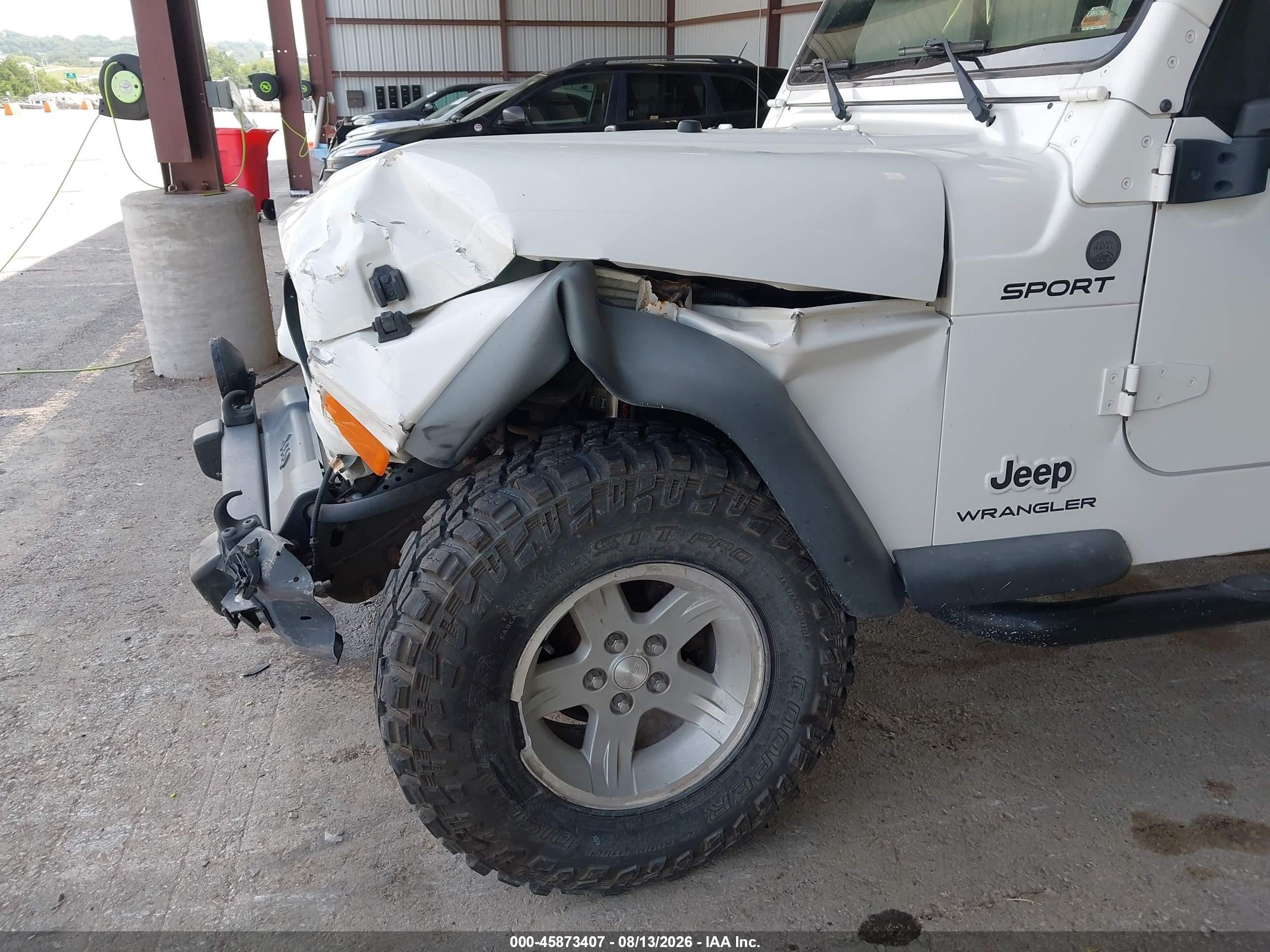 2004 Jeep Wrangler Sport White vin: 1J4FA49S34P731189