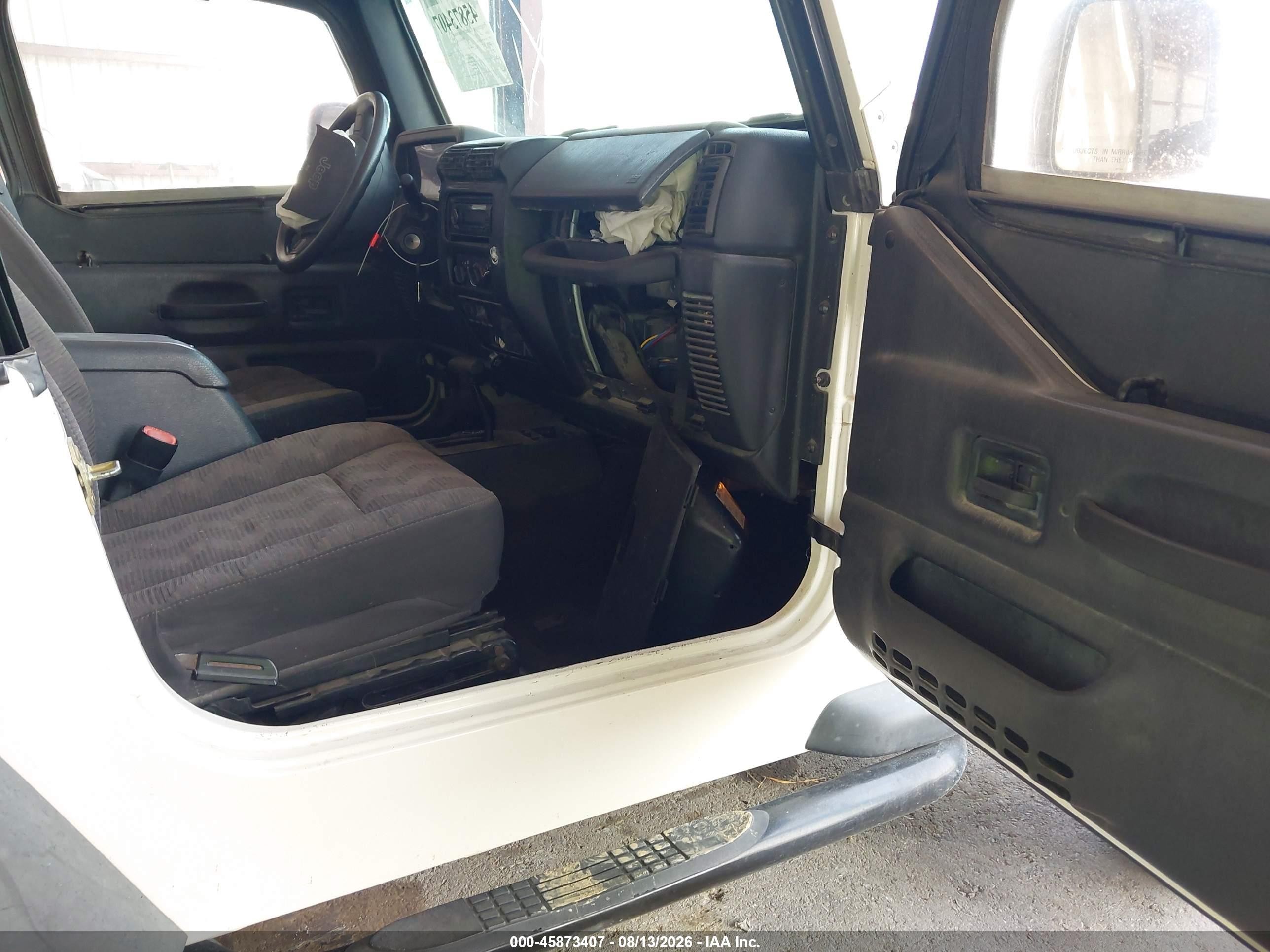 2004 Jeep Wrangler Sport White vin: 1J4FA49S34P731189