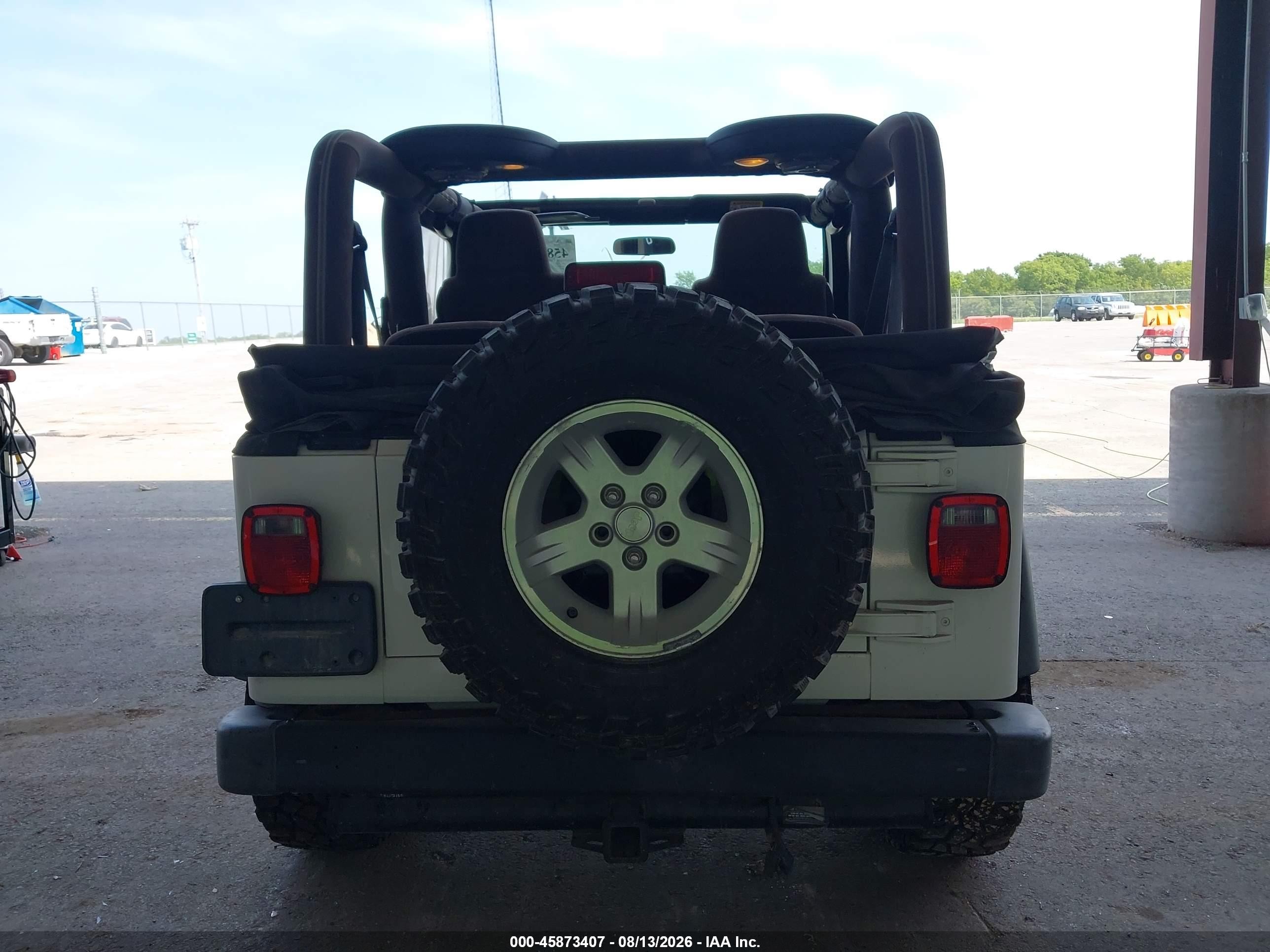2004 Jeep Wrangler Sport White vin: 1J4FA49S34P731189