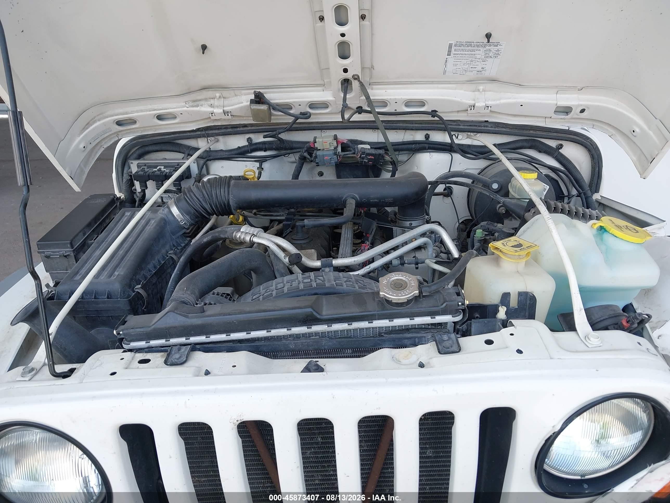 2004 Jeep Wrangler Sport White vin: 1J4FA49S34P731189