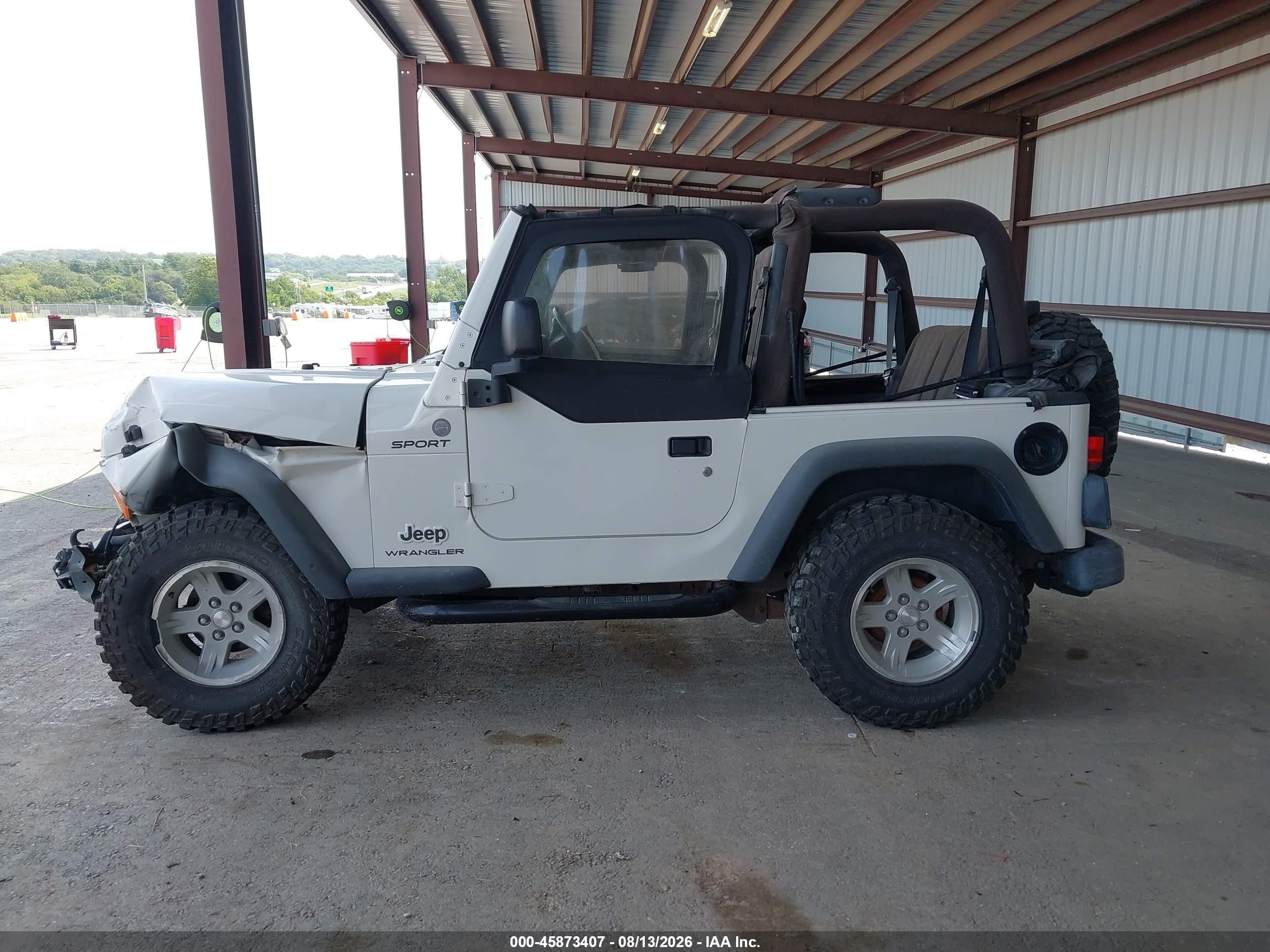 2004 Jeep Wrangler Sport White vin: 1J4FA49S34P731189