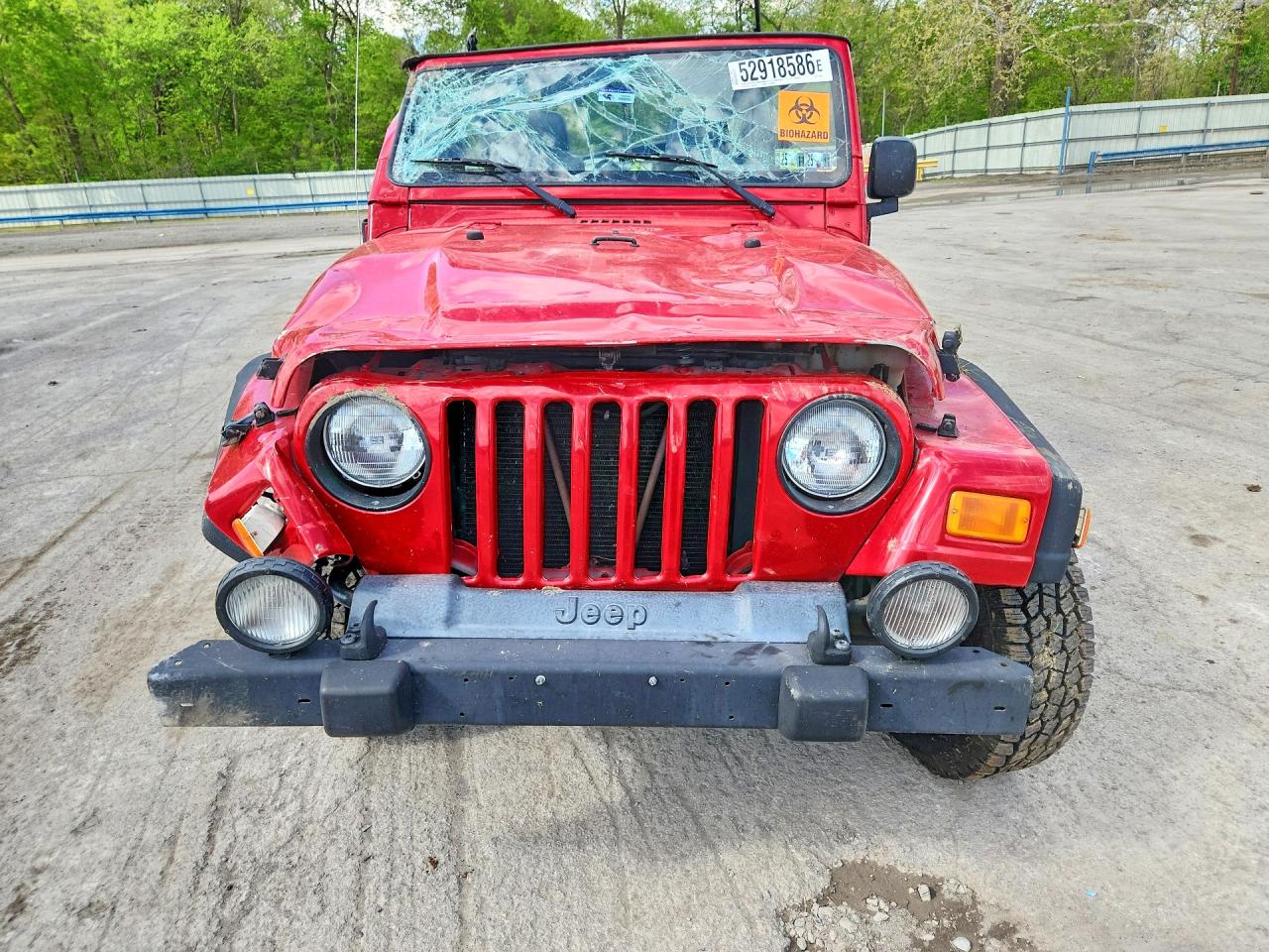 2004 Jeep Wrangler / Tj Sport Red vin: 1J4FA49S34P755458