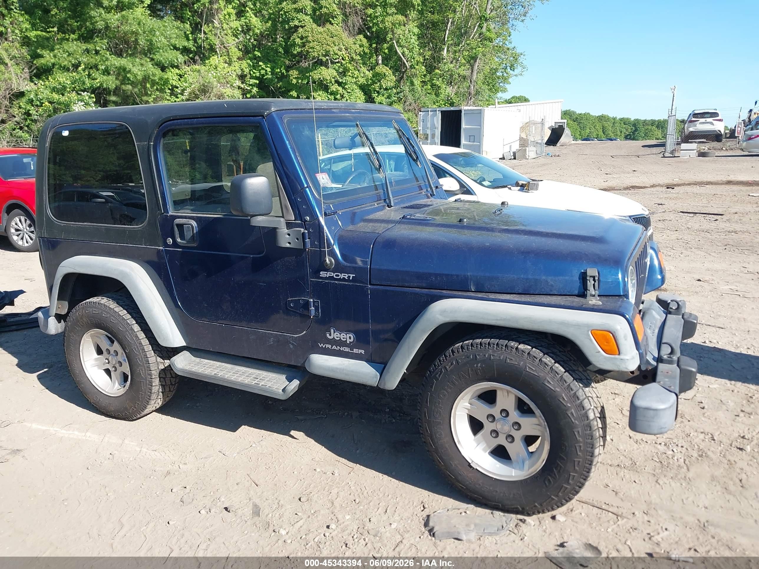 2005 Jeep Wrangler Sport Blue vin: 1J4FA49S35P348080