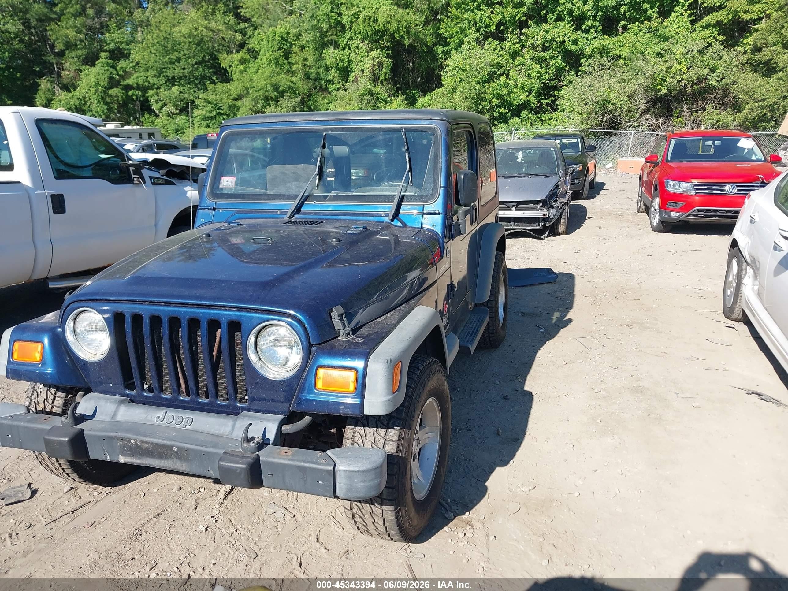 2005 Jeep Wrangler Sport Blue vin: 1J4FA49S35P348080