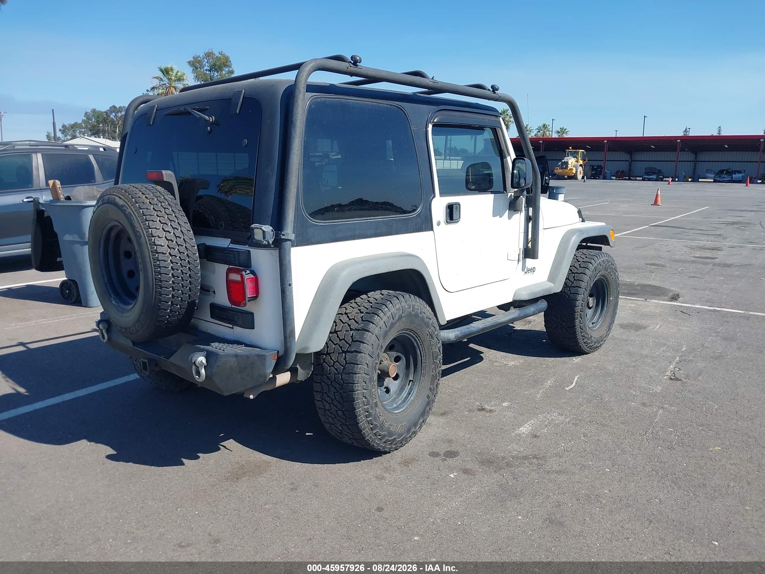 2006 Jeep Wrangler Sport White vin: 1J4FA49S36P738954