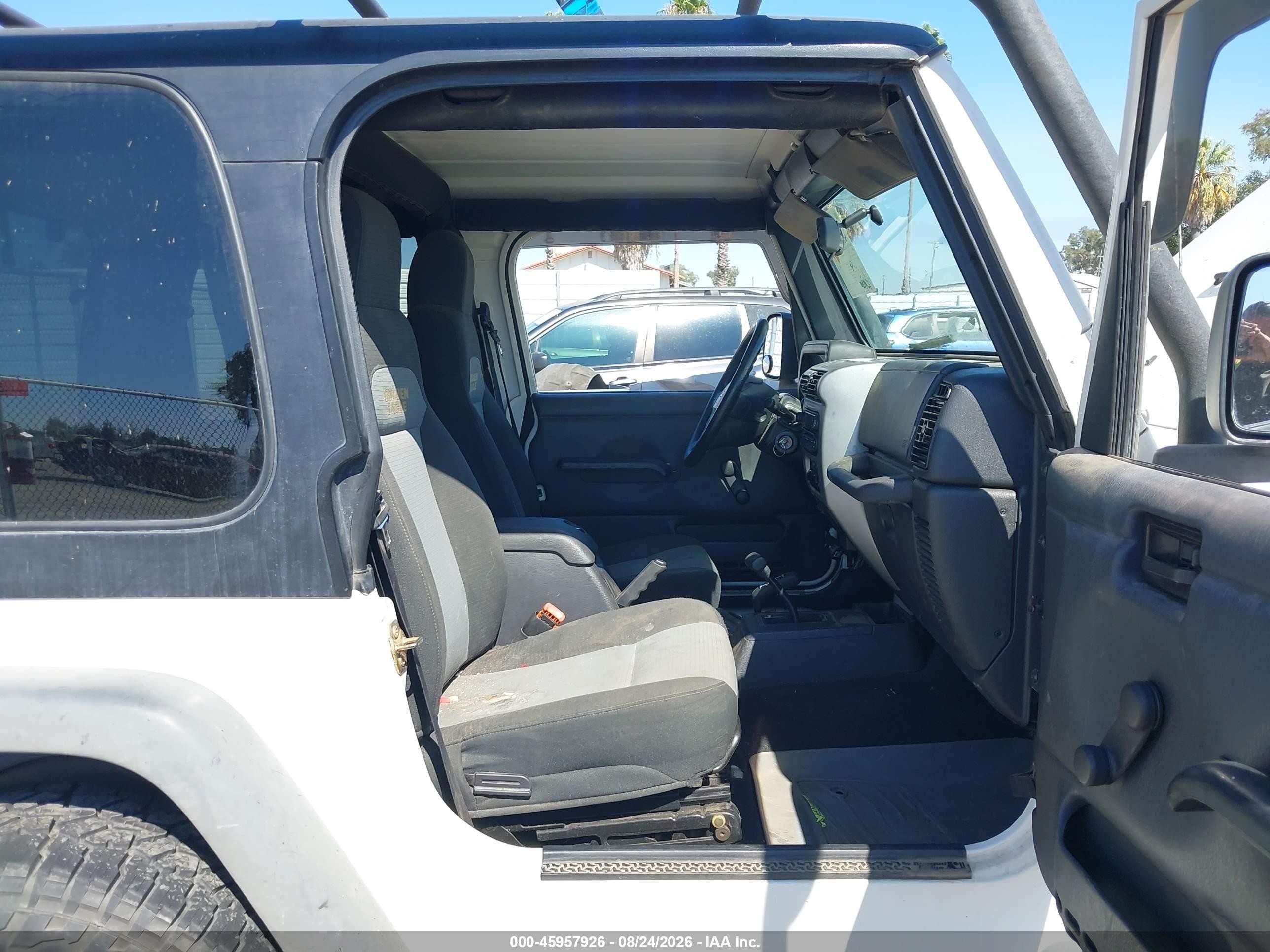 2006 Jeep Wrangler Sport White vin: 1J4FA49S36P738954