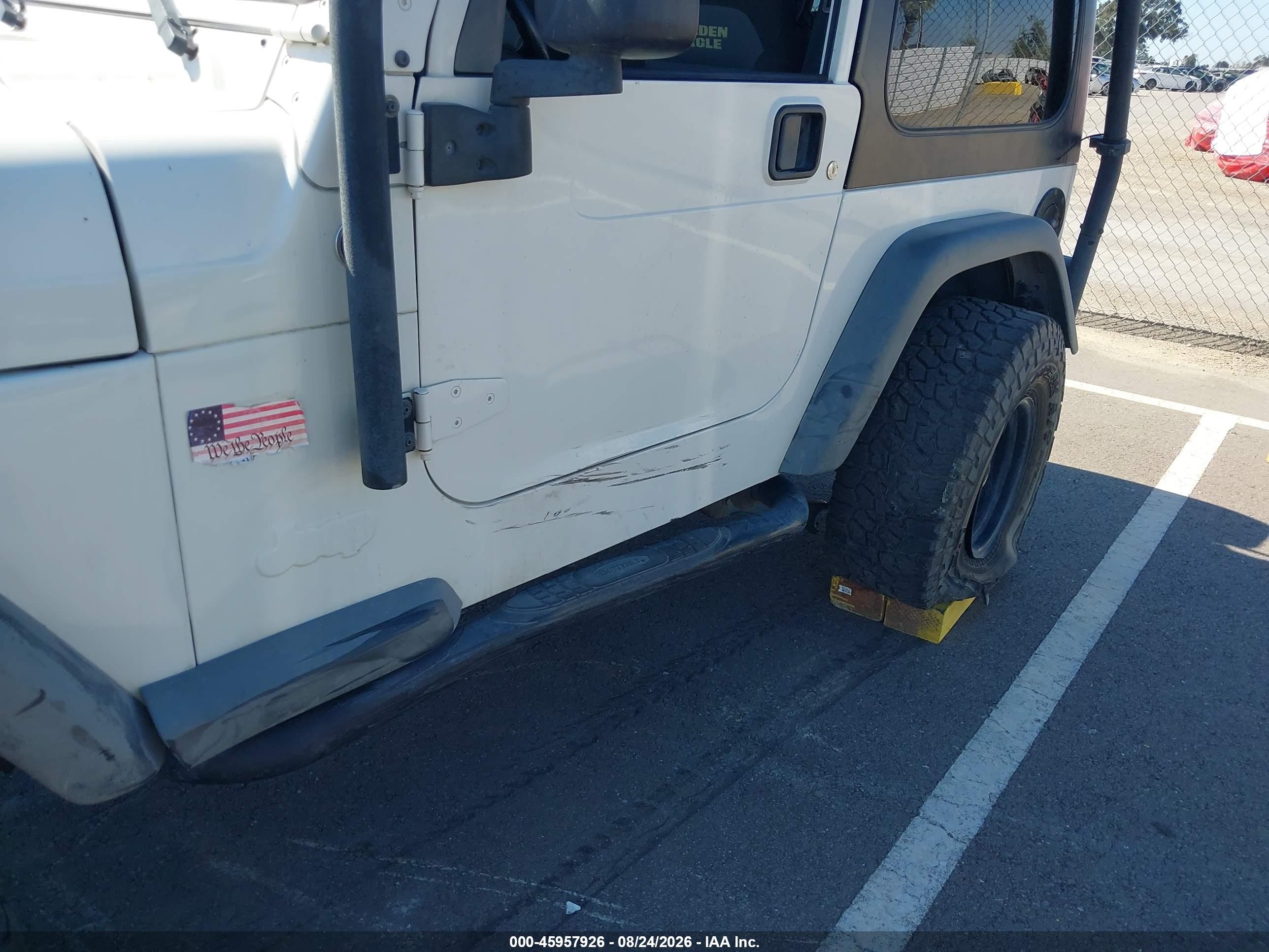 2006 Jeep Wrangler Sport White vin: 1J4FA49S36P738954