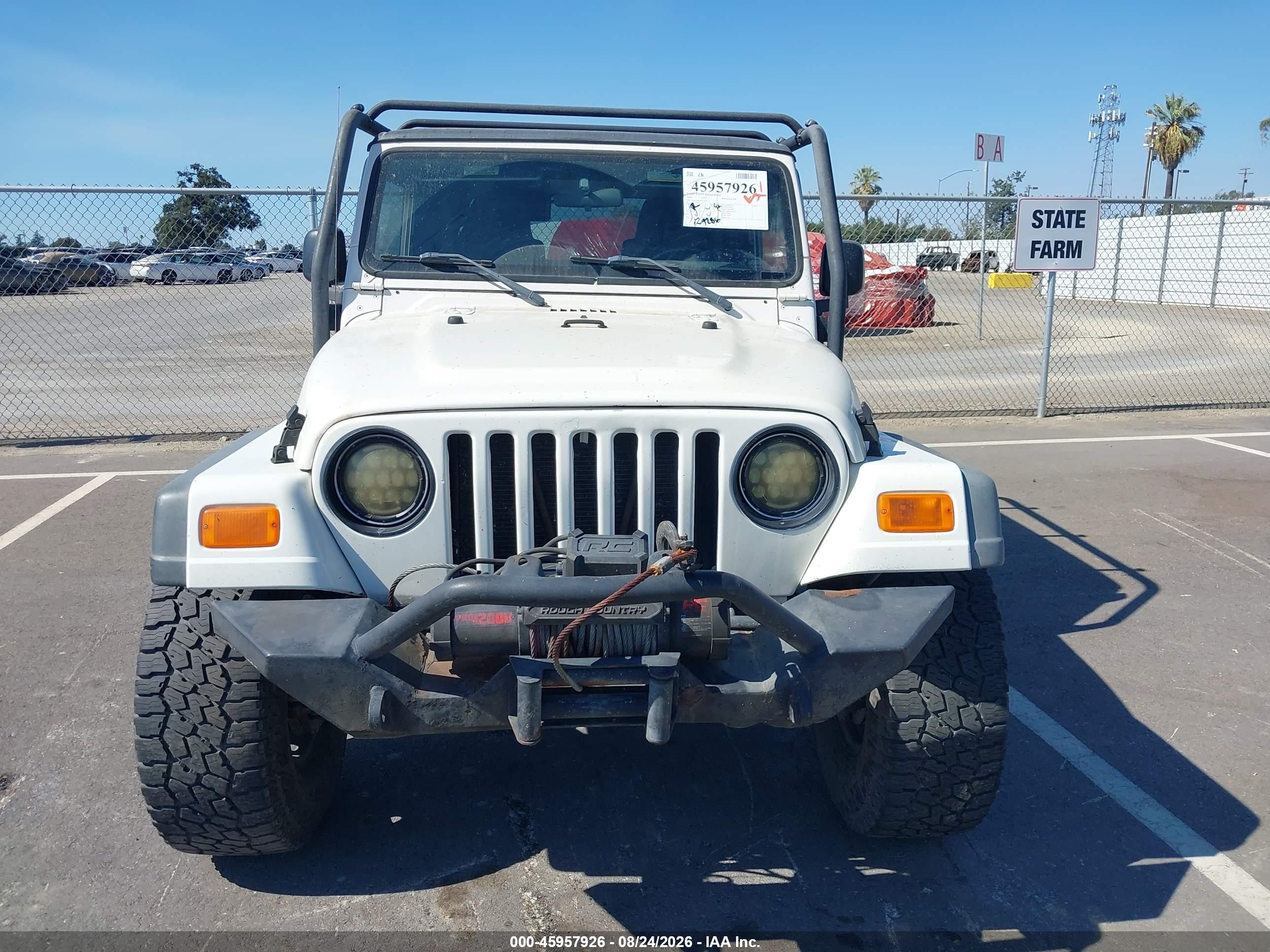 2006 Jeep Wrangler Sport White vin: 1J4FA49S36P738954