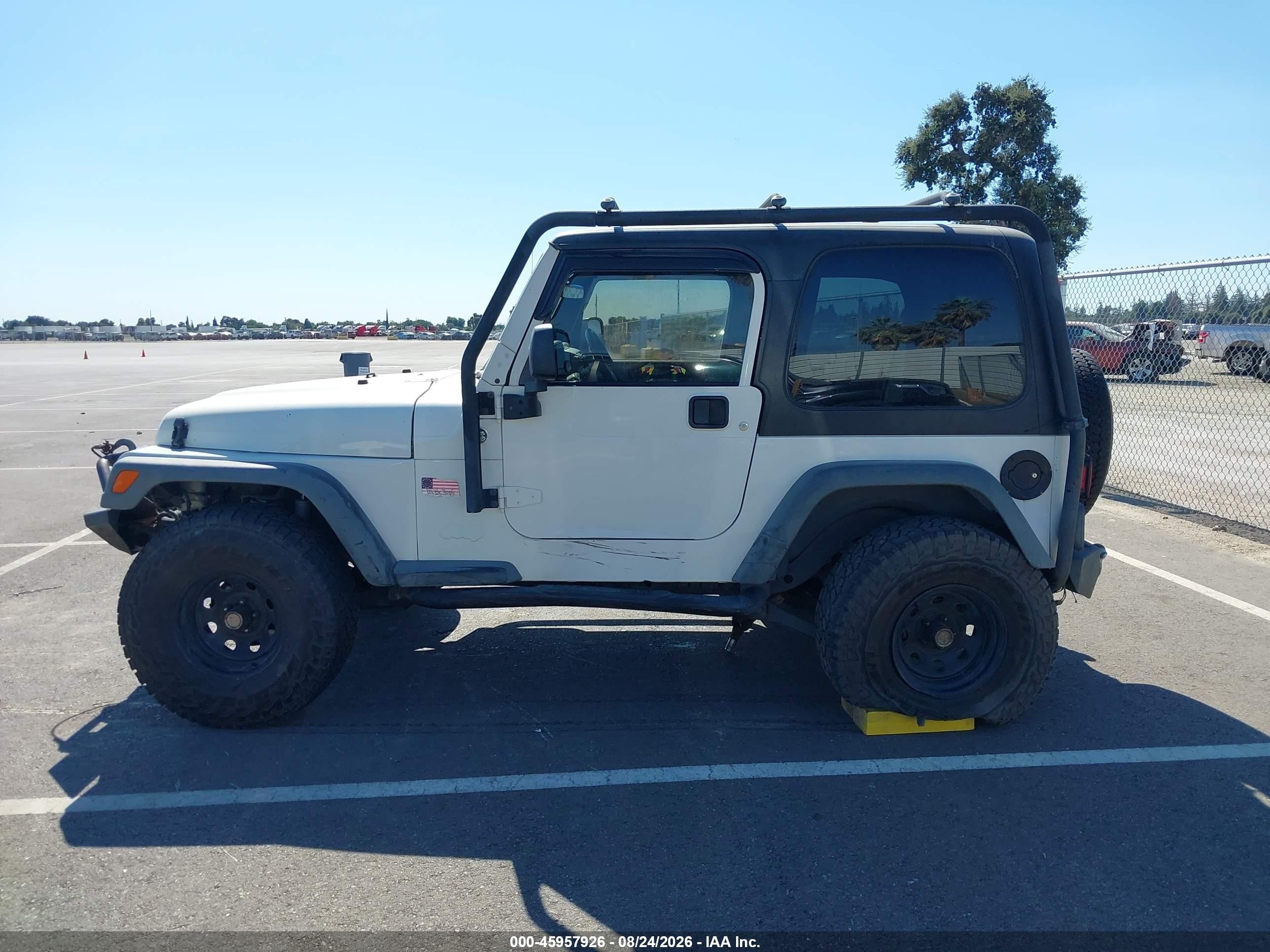 2006 Jeep Wrangler Sport White vin: 1J4FA49S36P738954