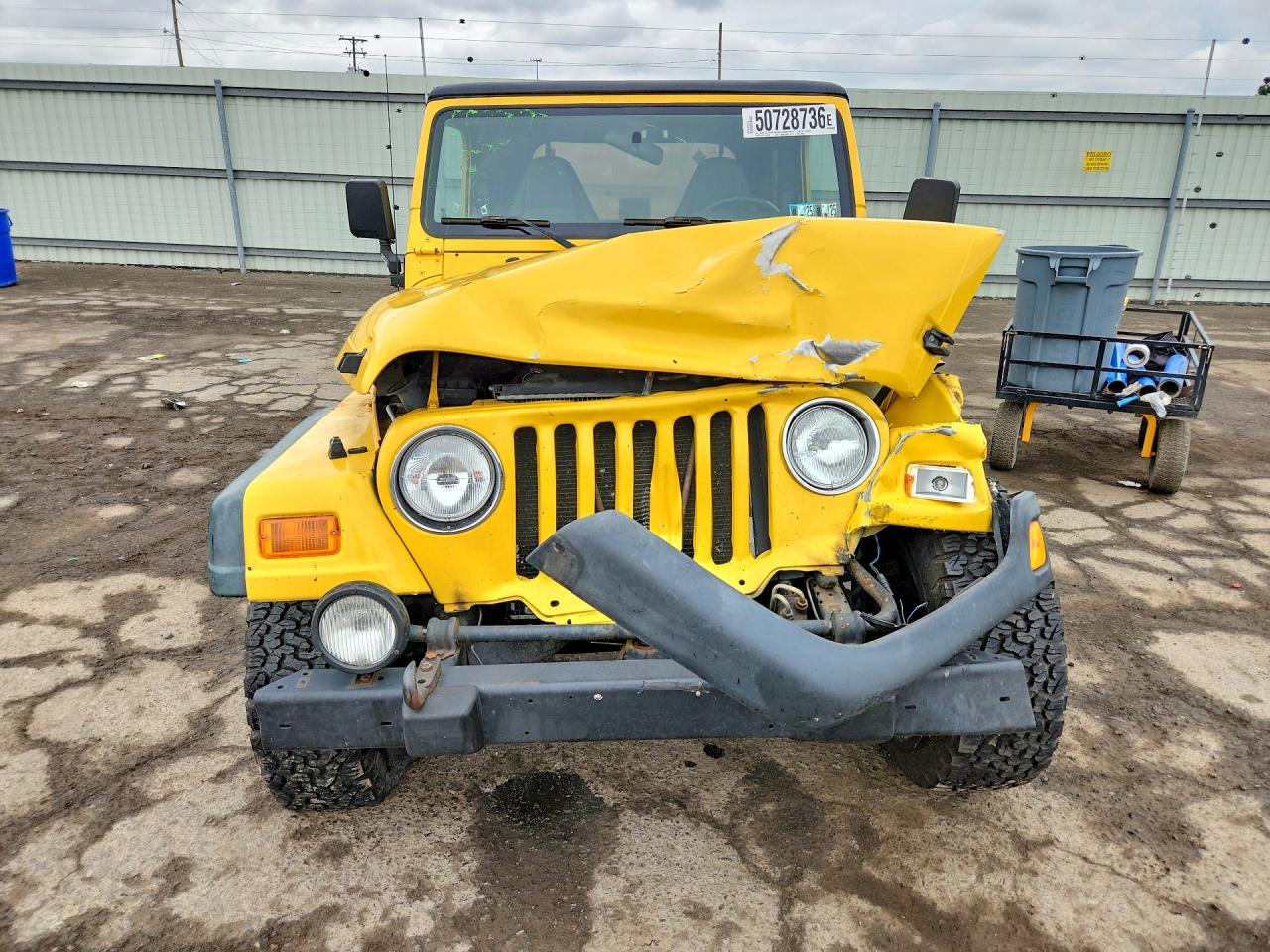 2000 Jeep Wrangler / Tj Sport Yellow vin: 1J4FA49S3YP749004