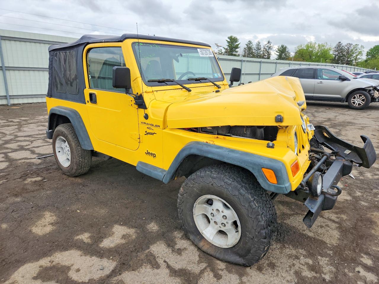 2000 Jeep Wrangler / Tj Sport Yellow vin: 1J4FA49S3YP749004