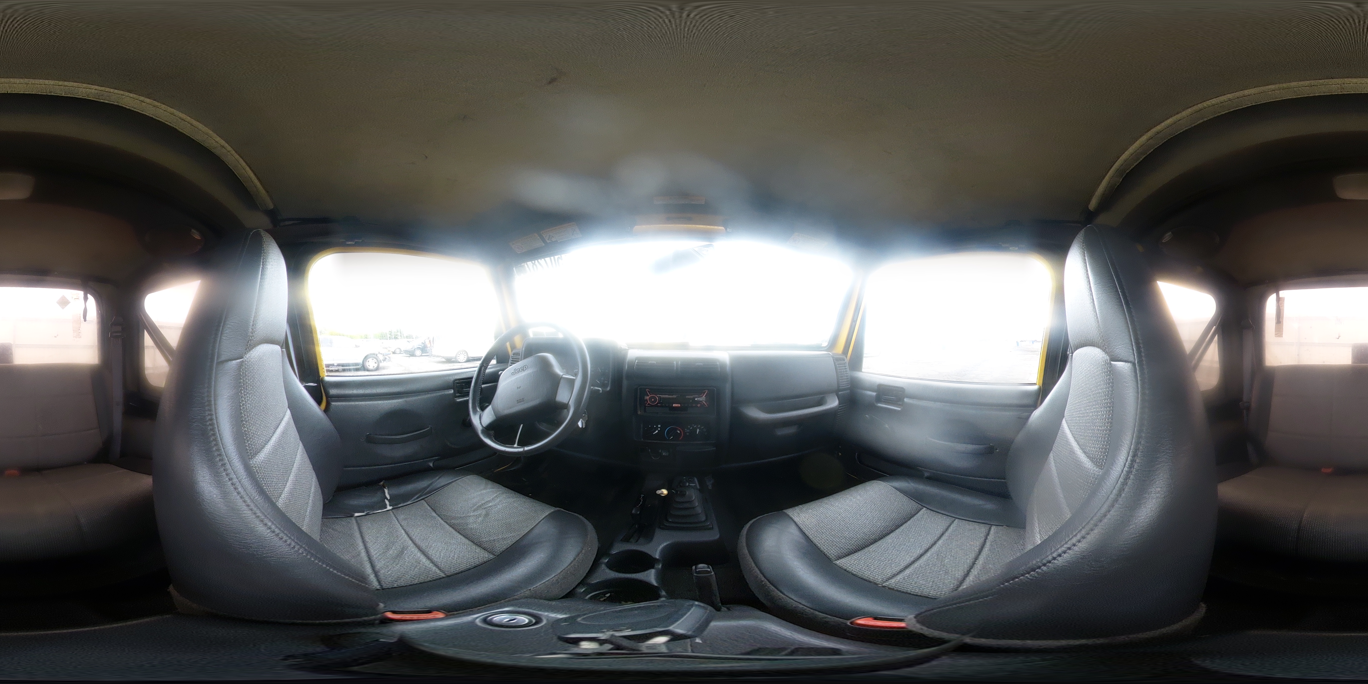 2000 Jeep Wrangler / Tj Sport Yellow vin: 1J4FA49S3YP749004