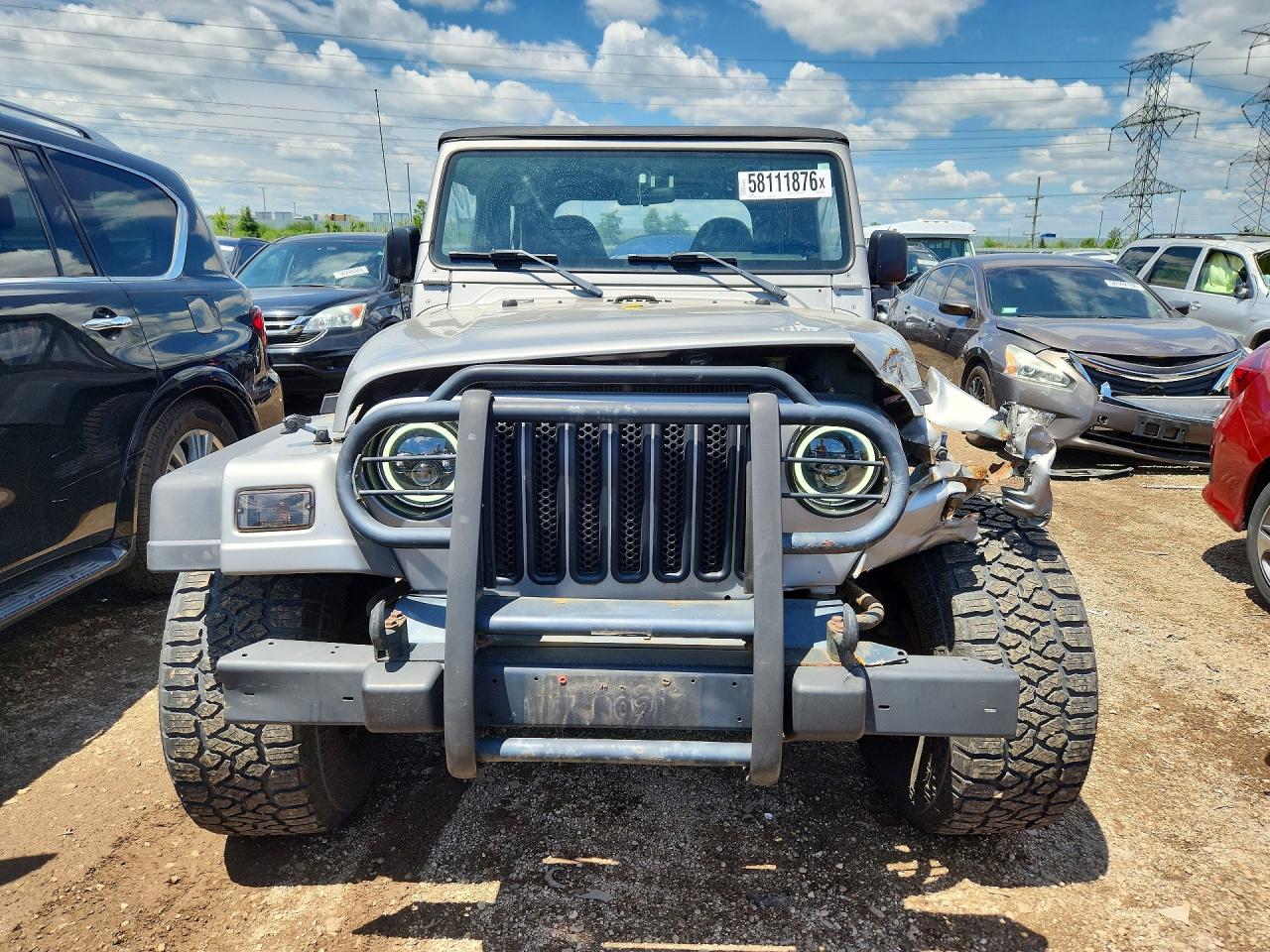 2000 Jeep Wrangler / Tj Sport Gray vin: 1J4FA49S3YP781225