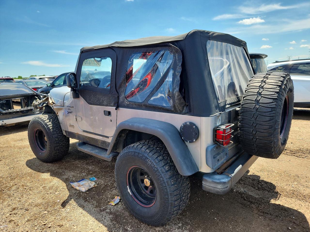 2000 Jeep Wrangler / Tj Sport Gray vin: 1J4FA49S3YP781225