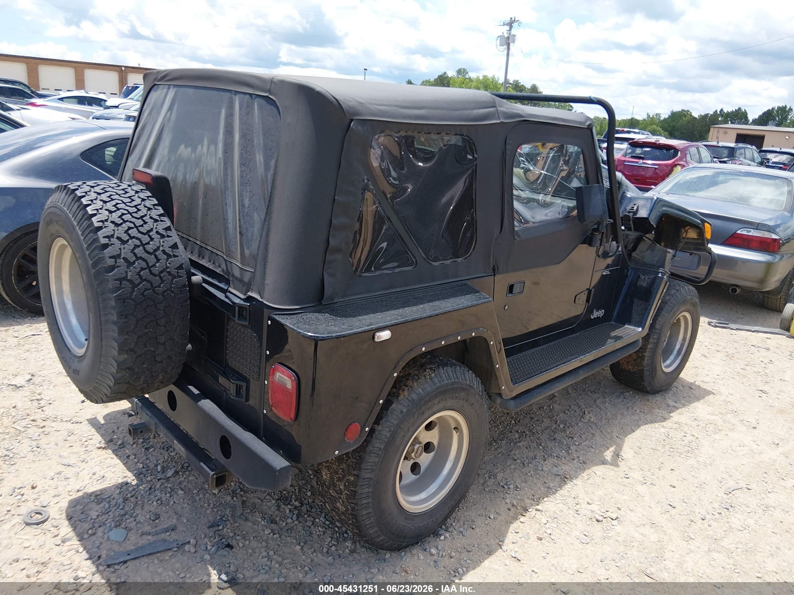 2001 Jeep Wrangler Sport Black vin: 1J4FA49S41P305572