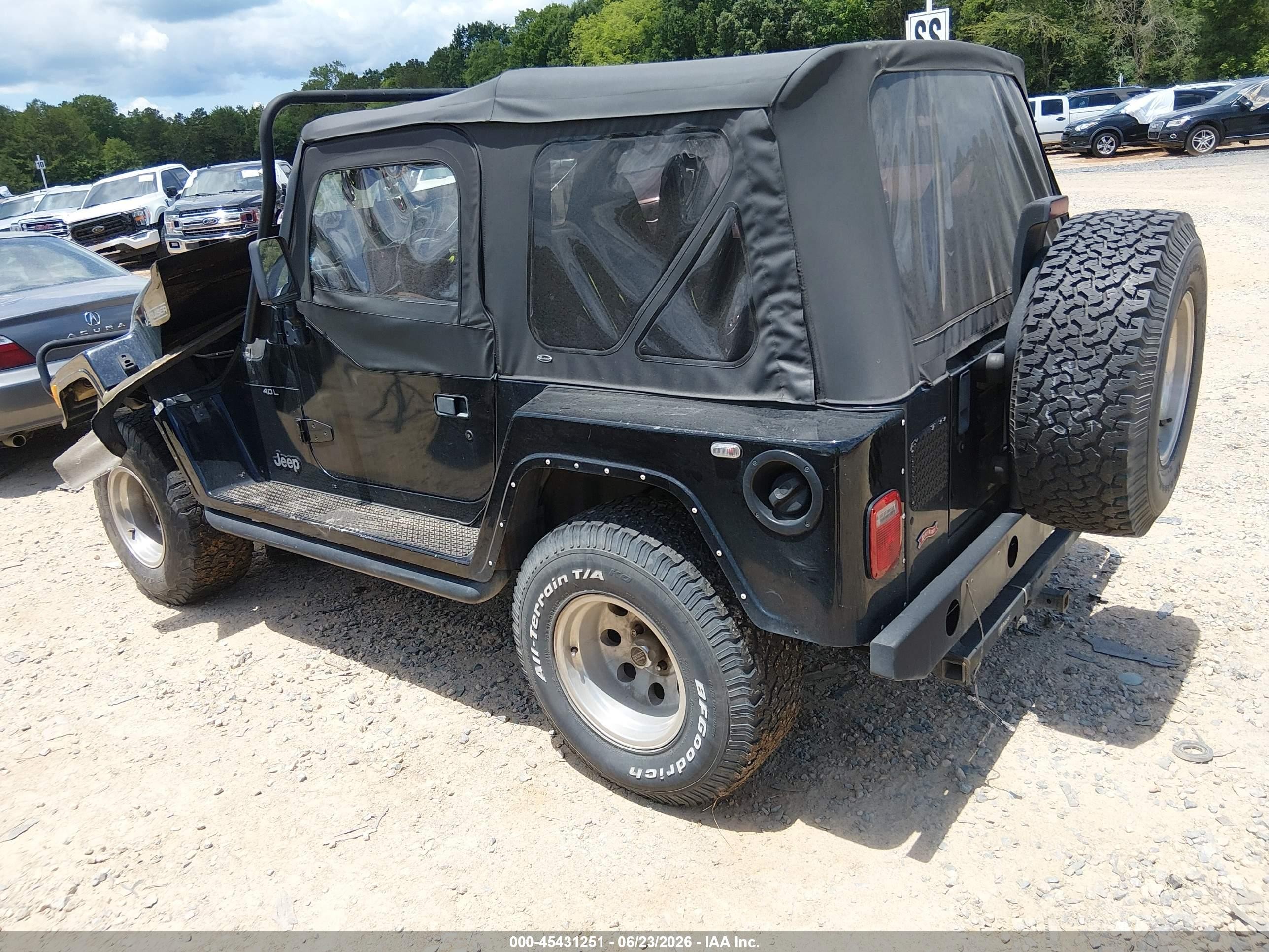 2001 Jeep Wrangler Sport Black vin: 1J4FA49S41P305572