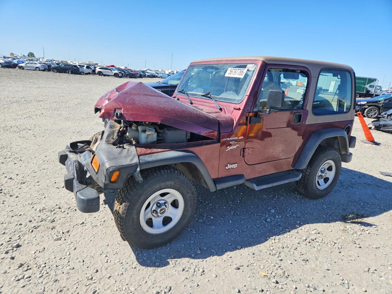 2001 Jeep Wrangler / Tj Sport Brown vin: 1J4FA49S41P316314