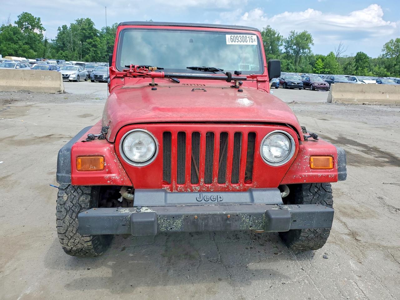 2001 Jeep Wrangler Red vin: 1J4FA49S41P327328
