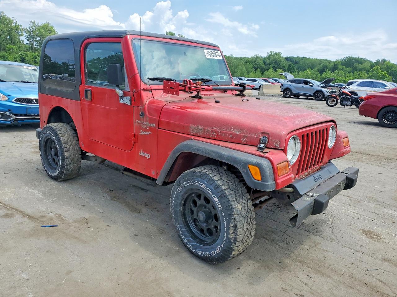 2001 Jeep Wrangler Red vin: 1J4FA49S41P327328