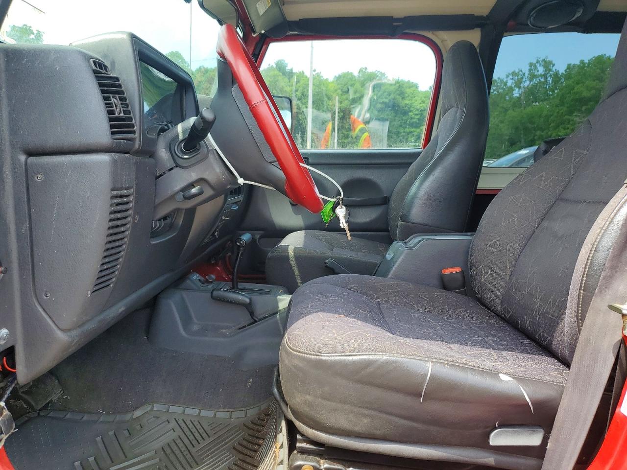 2001 Jeep Wrangler Red vin: 1J4FA49S41P327328
