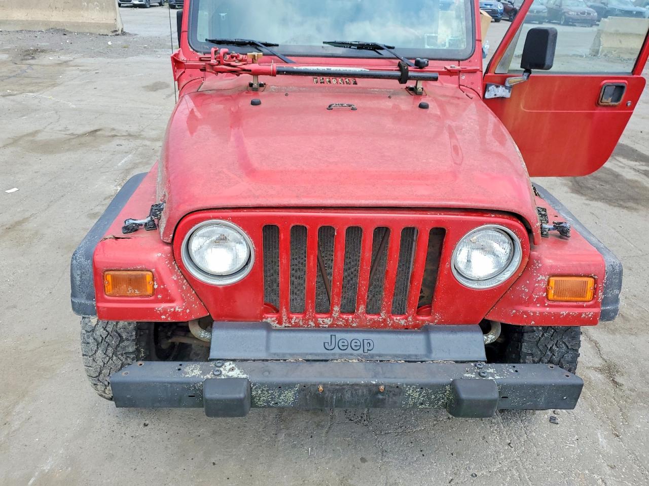 2001 Jeep Wrangler Red vin: 1J4FA49S41P327328