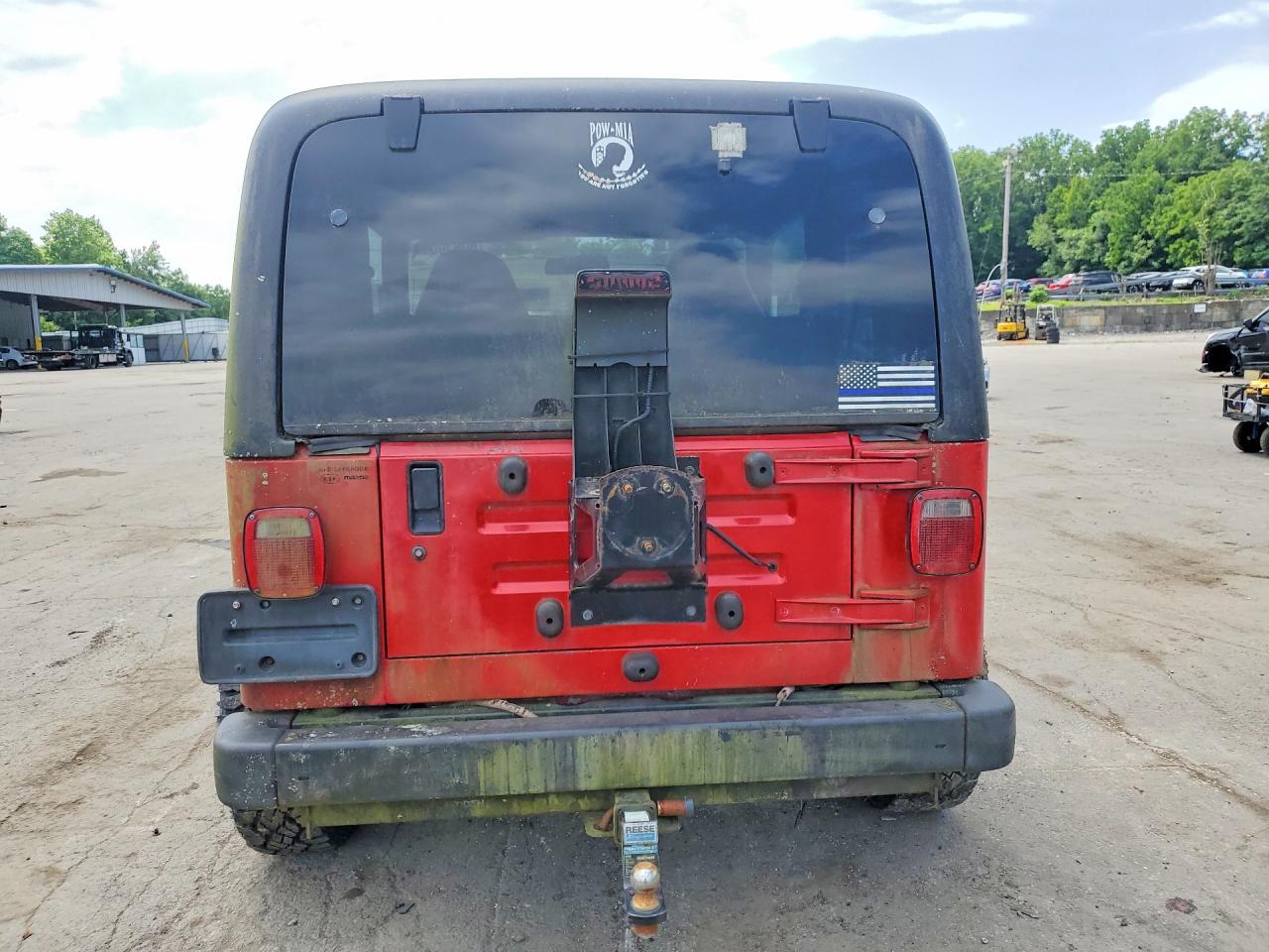 2001 Jeep Wrangler Red vin: 1J4FA49S41P327328
