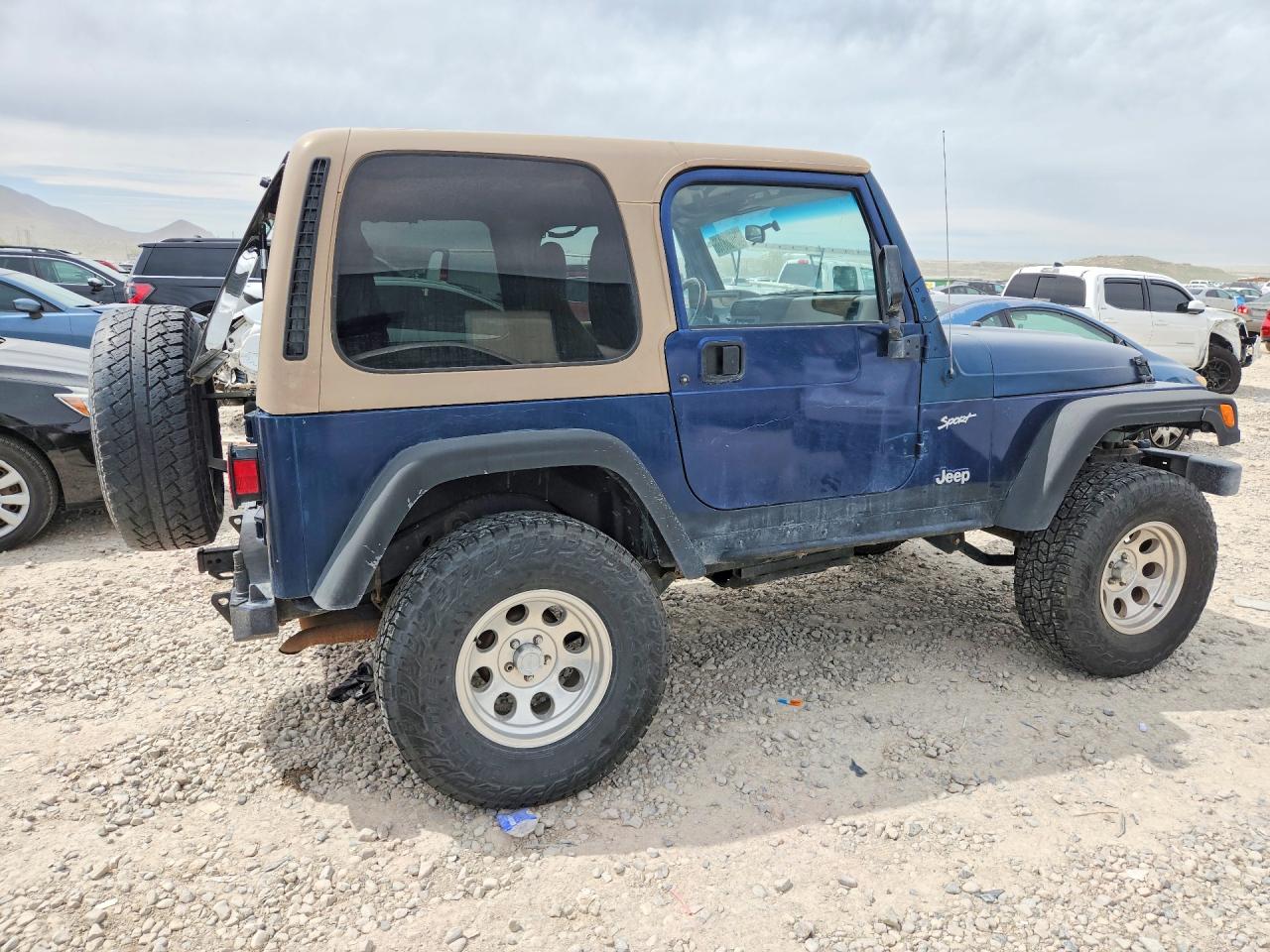 2002 Jeep Wrangler / Tj Sport Blue vin: 1J4FA49S42P754168
