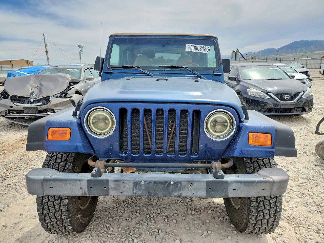 2002 Jeep Wrangler / Tj Sport Blue vin: 1J4FA49S42P754168