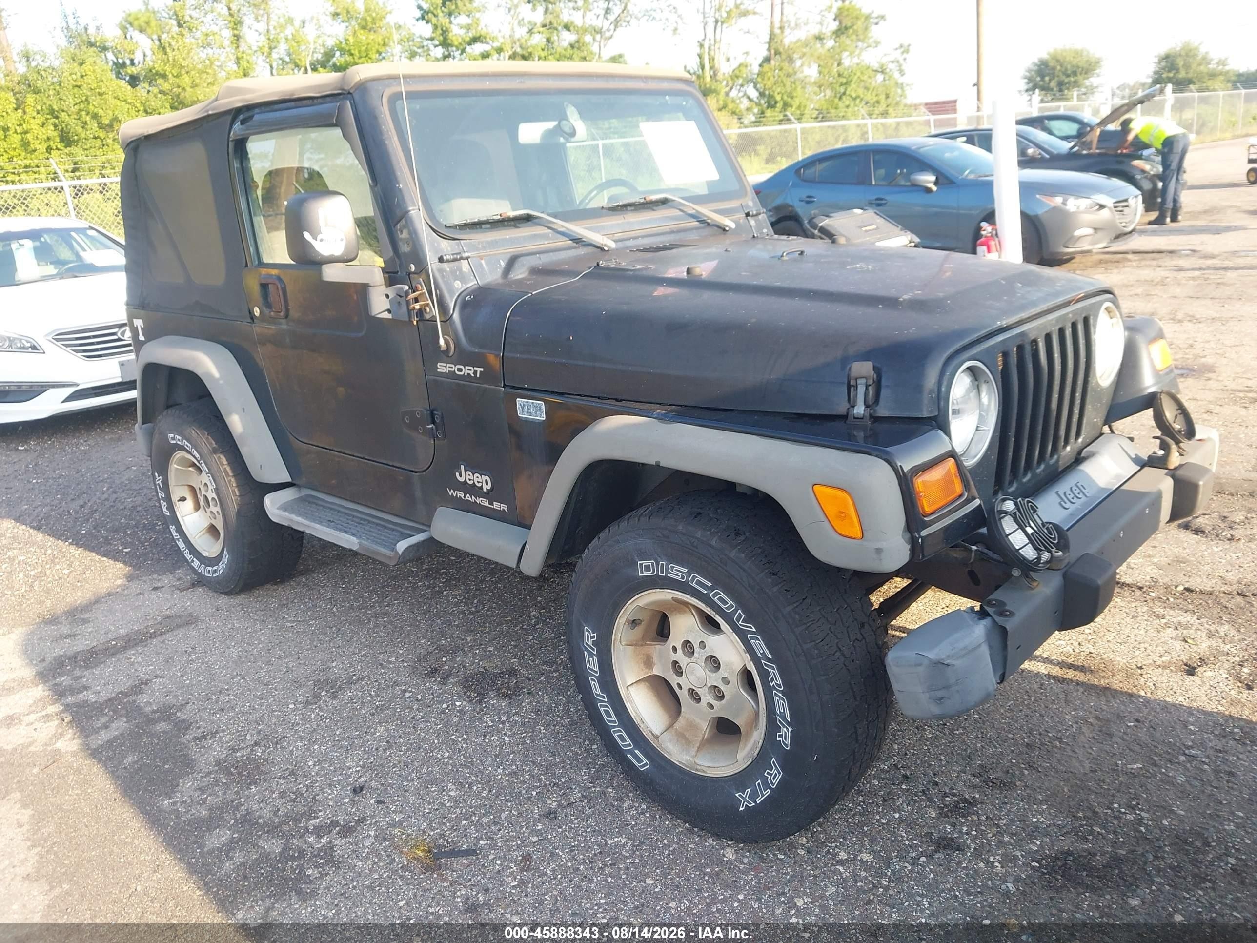 2003 Jeep Wrangler Sport Black vin: 1J4FA49S43P320852