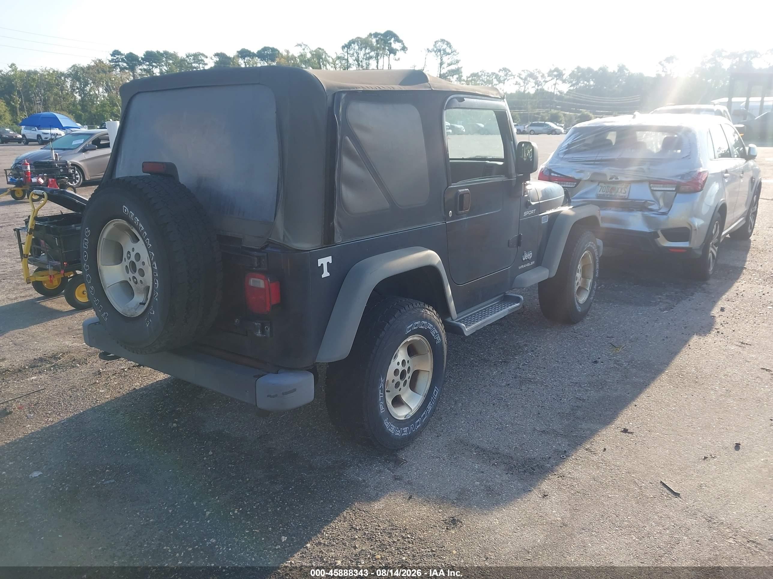 2003 Jeep Wrangler Sport Black vin: 1J4FA49S43P320852