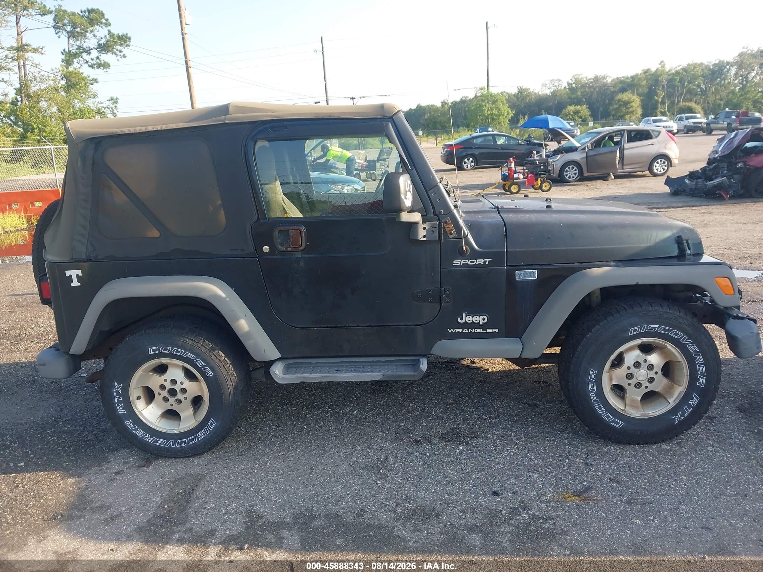 2003 Jeep Wrangler Sport Black vin: 1J4FA49S43P320852