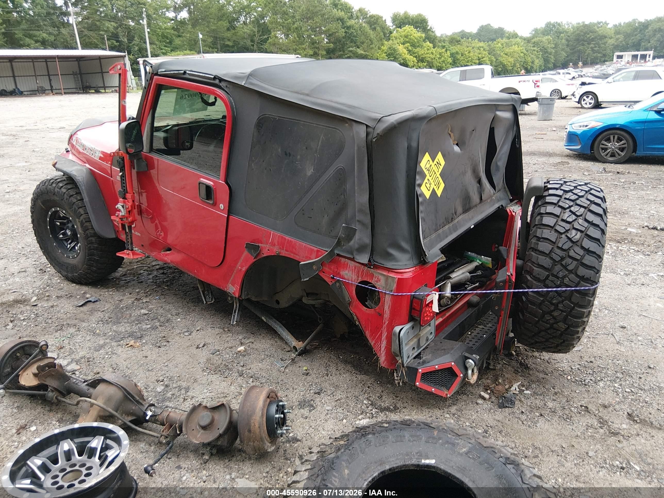 2003 Jeep Wrangler Sport Red vin: 1J4FA49S43P321712