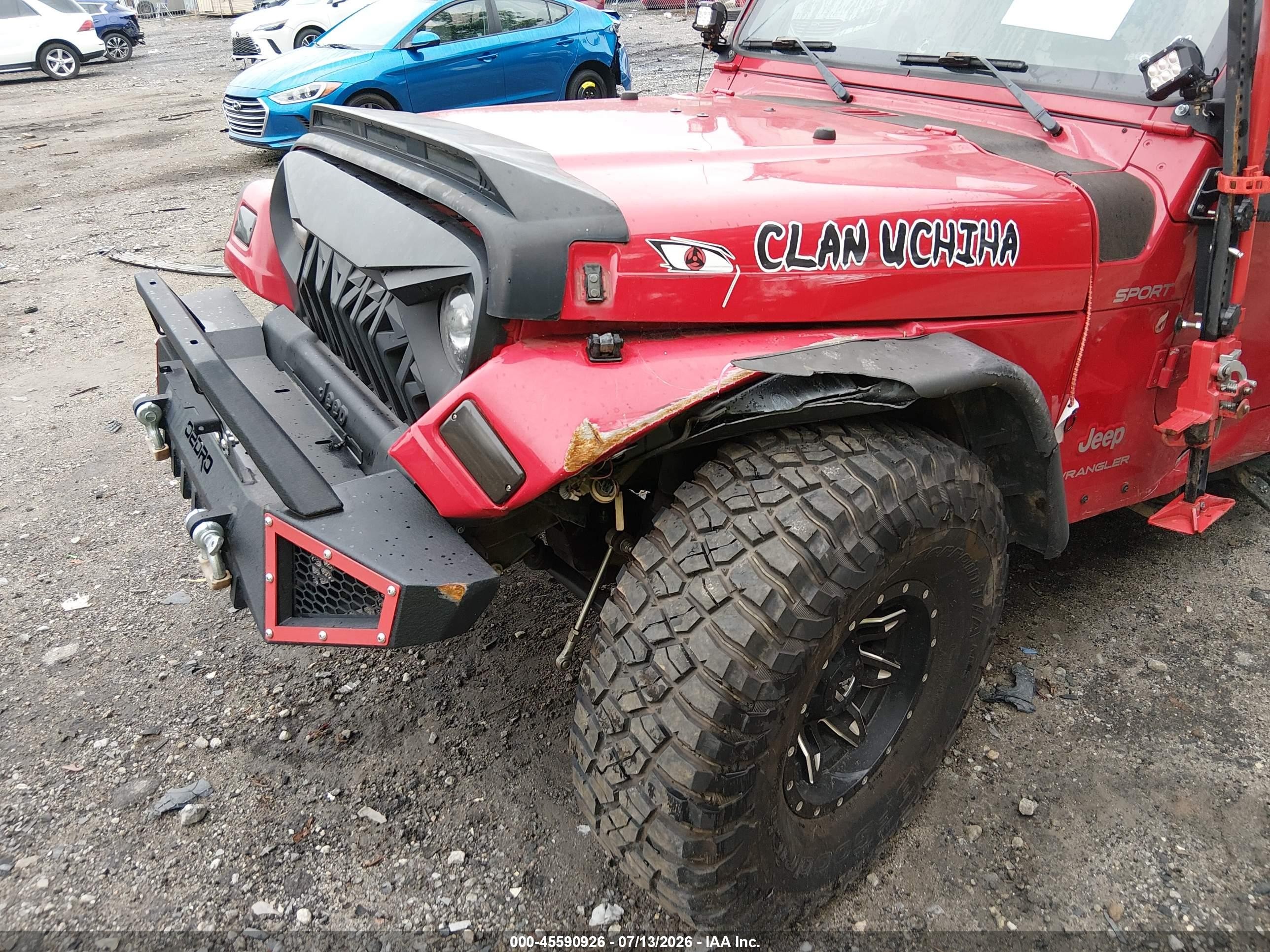 2003 Jeep Wrangler Sport Red vin: 1J4FA49S43P321712