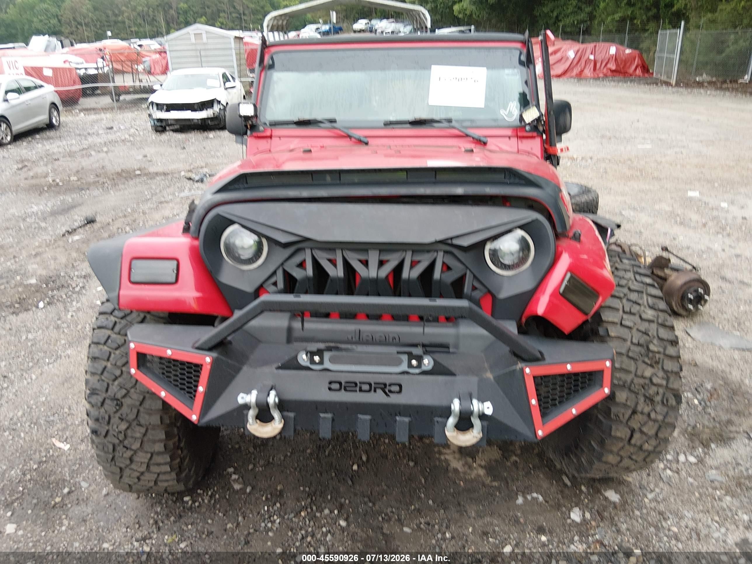 2003 Jeep Wrangler Sport Red vin: 1J4FA49S43P321712