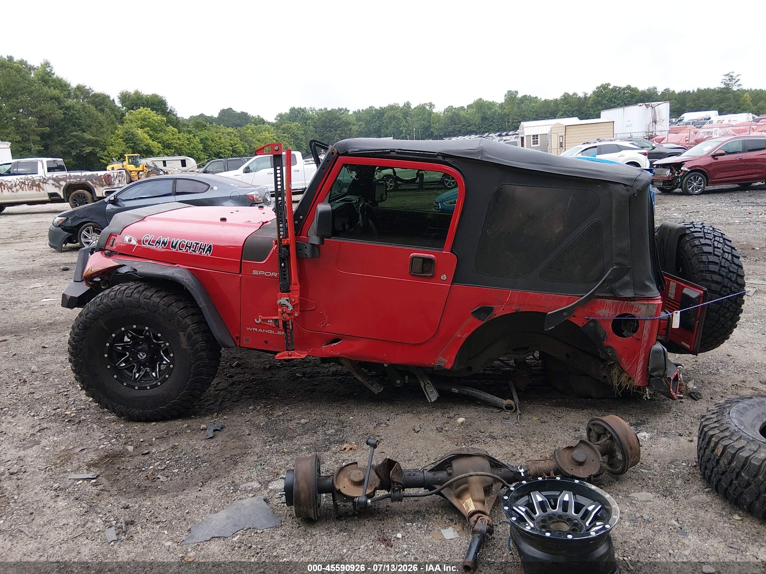 2003 Jeep Wrangler Sport Red vin: 1J4FA49S43P321712