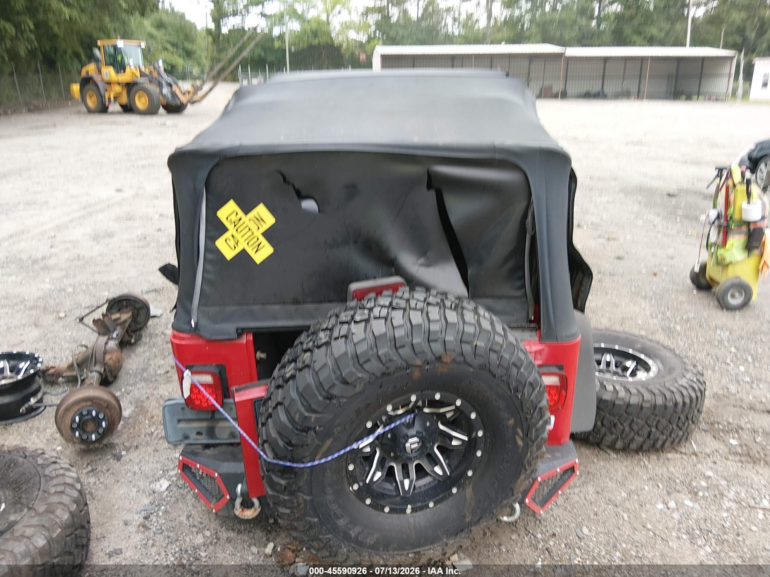 2003 Jeep Wrangler Sport Red vin: 1J4FA49S43P321712