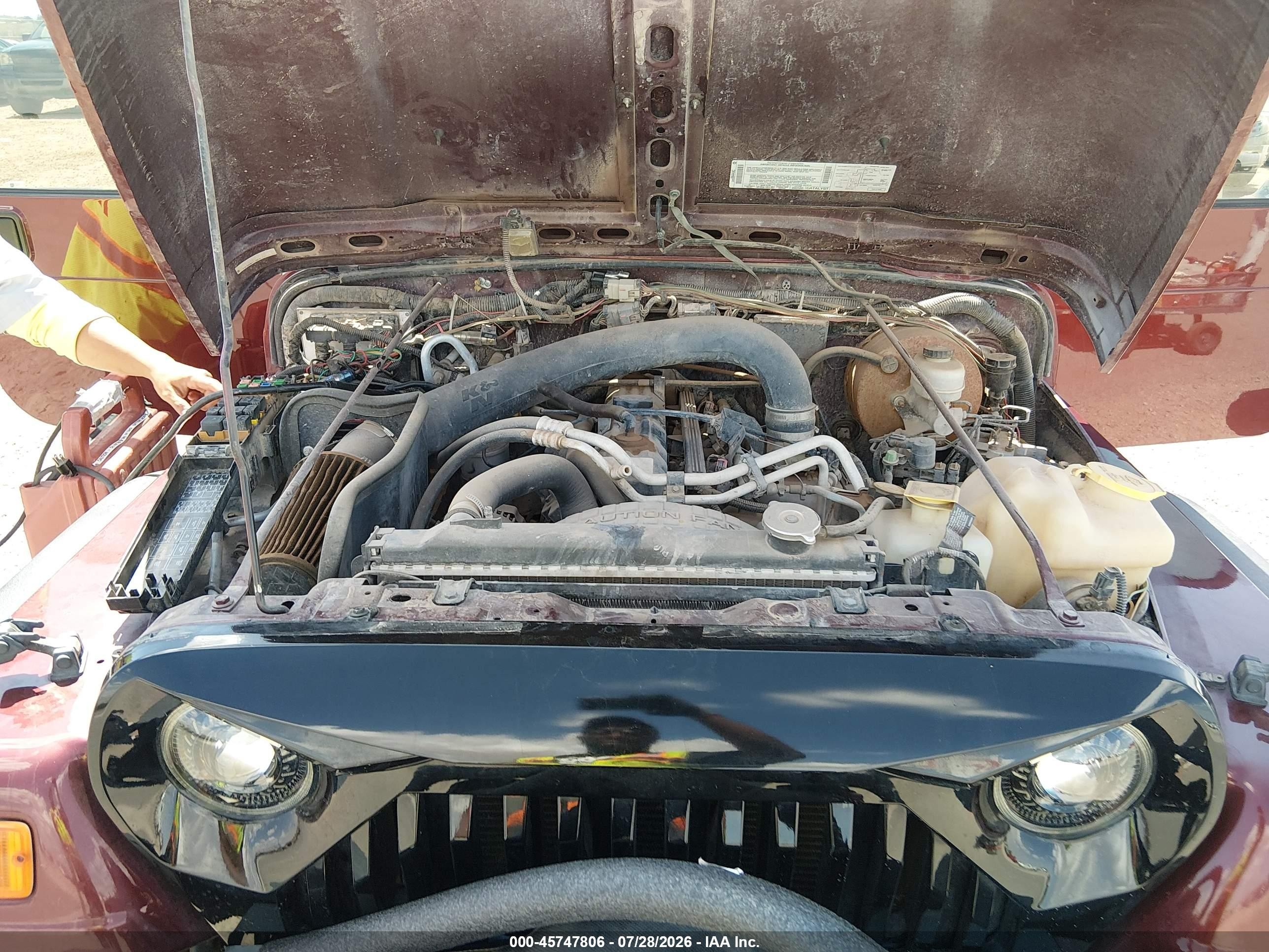 2003 Jeep Wrangler Sport Red vin: 1J4FA49S43P327834