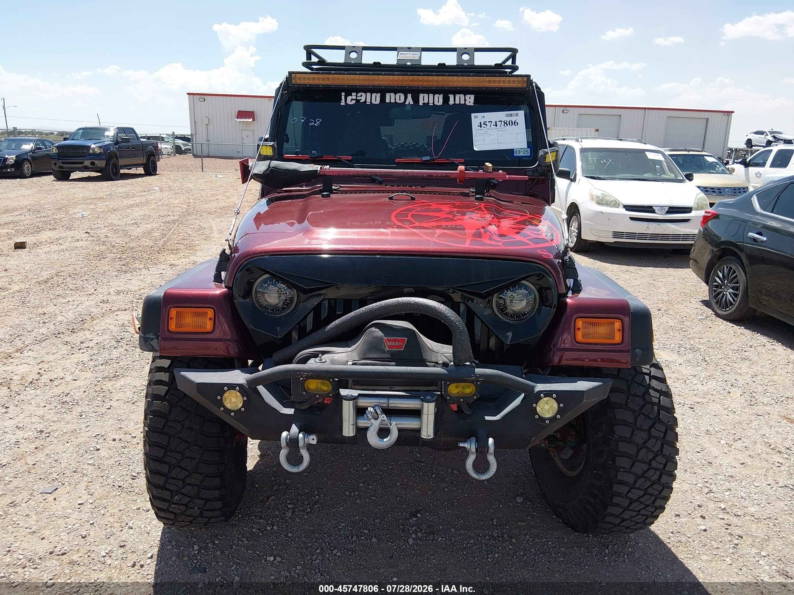 2003 Jeep Wrangler Sport Red vin: 1J4FA49S43P327834