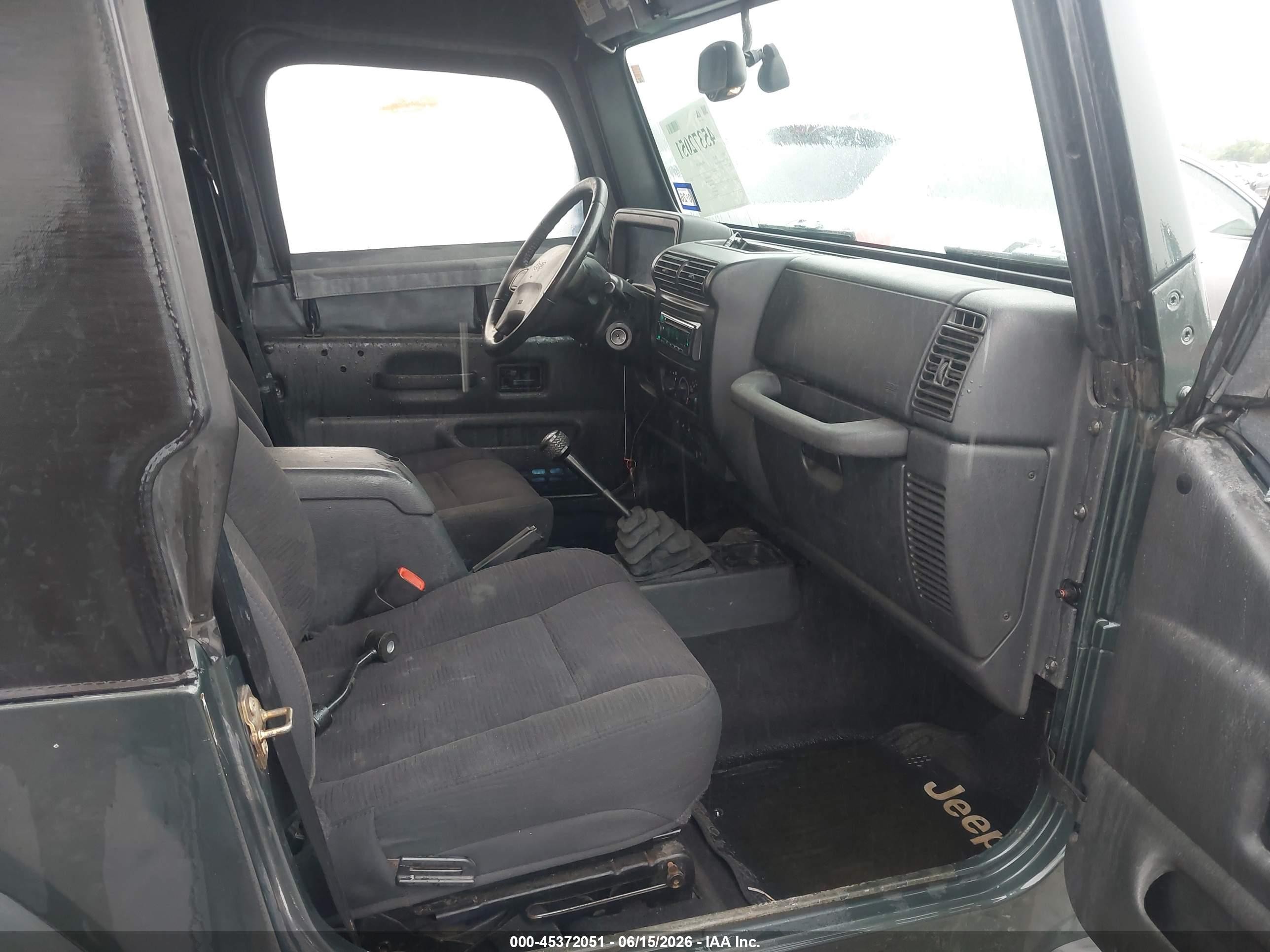 2003 Jeep Wrangler Sport Green vin: 1J4FA49S43P348280