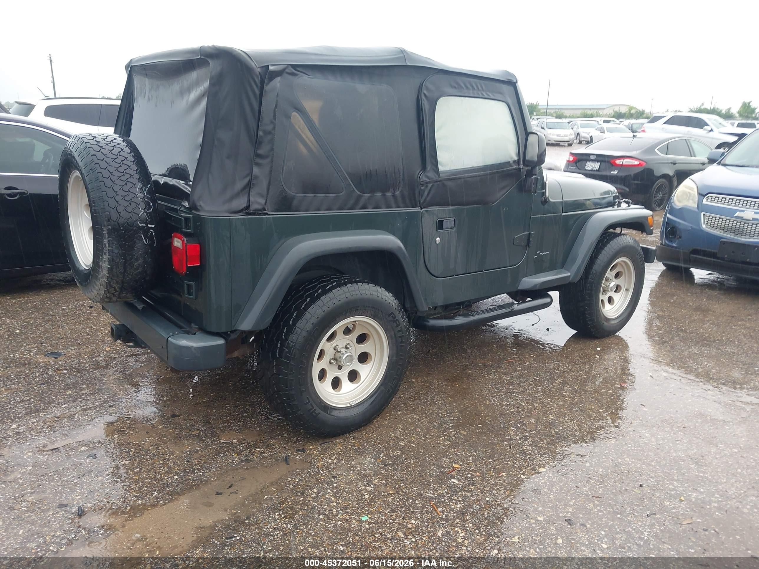 2003 Jeep Wrangler Sport Green vin: 1J4FA49S43P348280