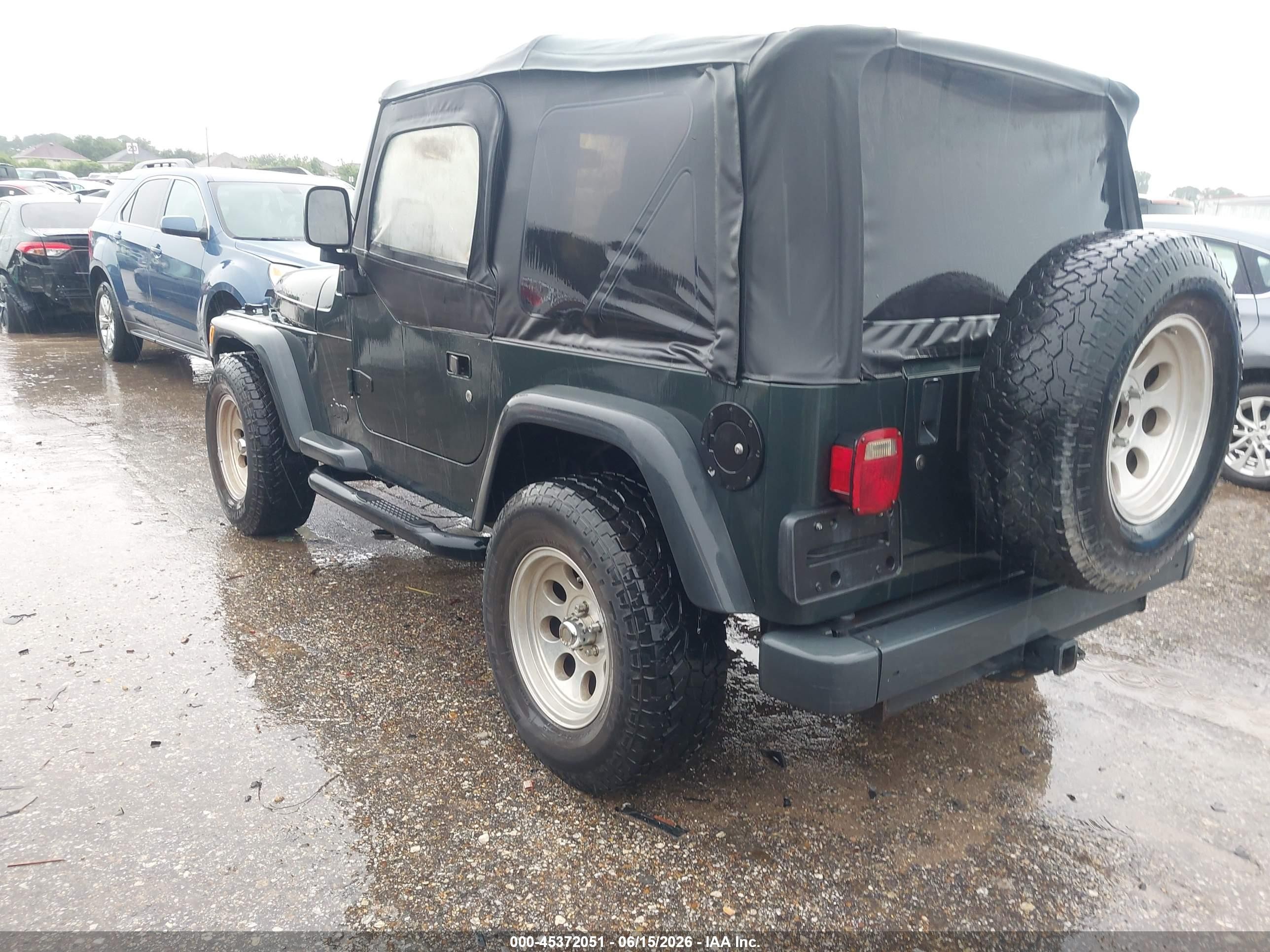 2003 Jeep Wrangler Sport Green vin: 1J4FA49S43P348280