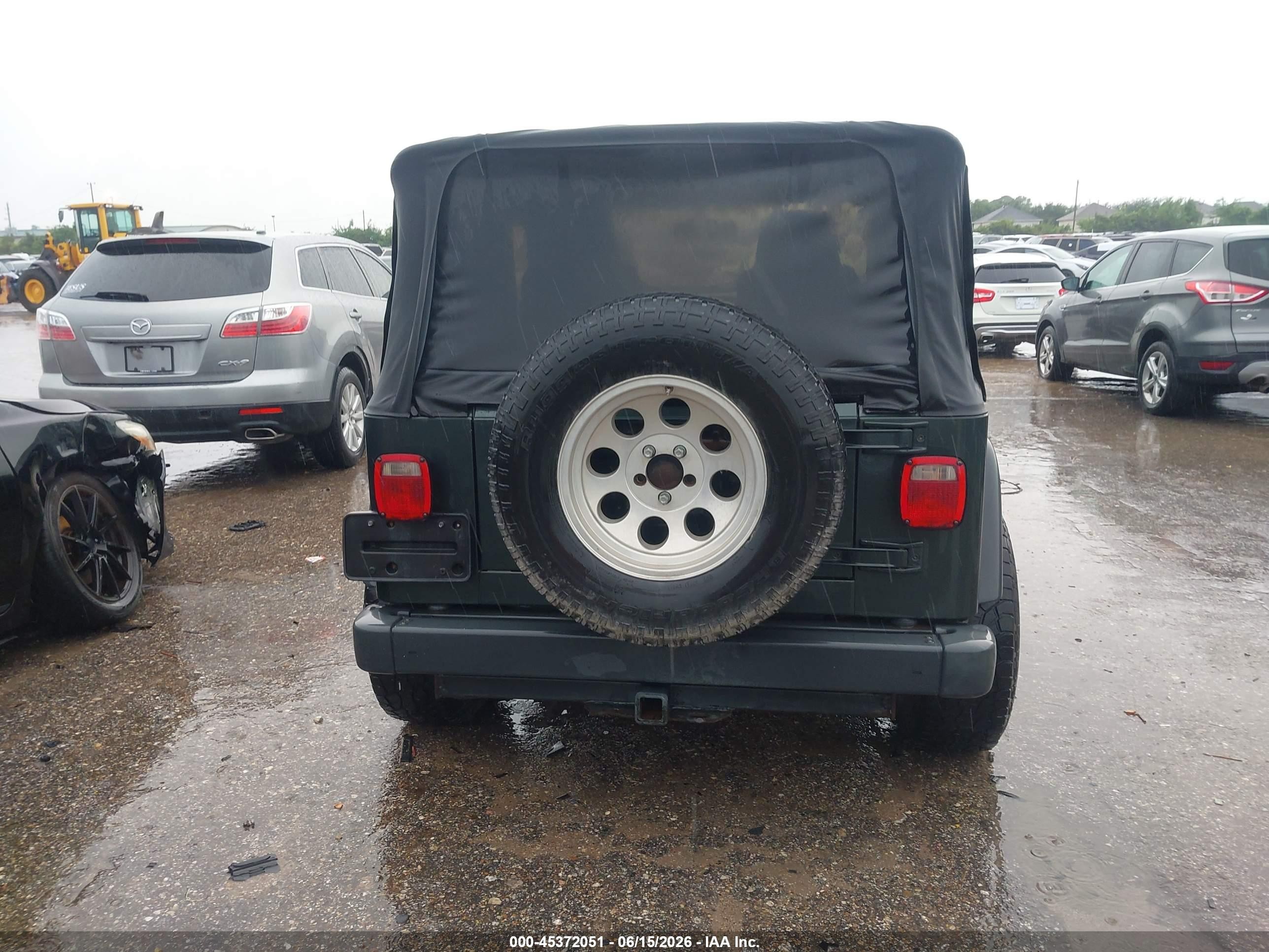 2003 Jeep Wrangler Sport Green vin: 1J4FA49S43P348280
