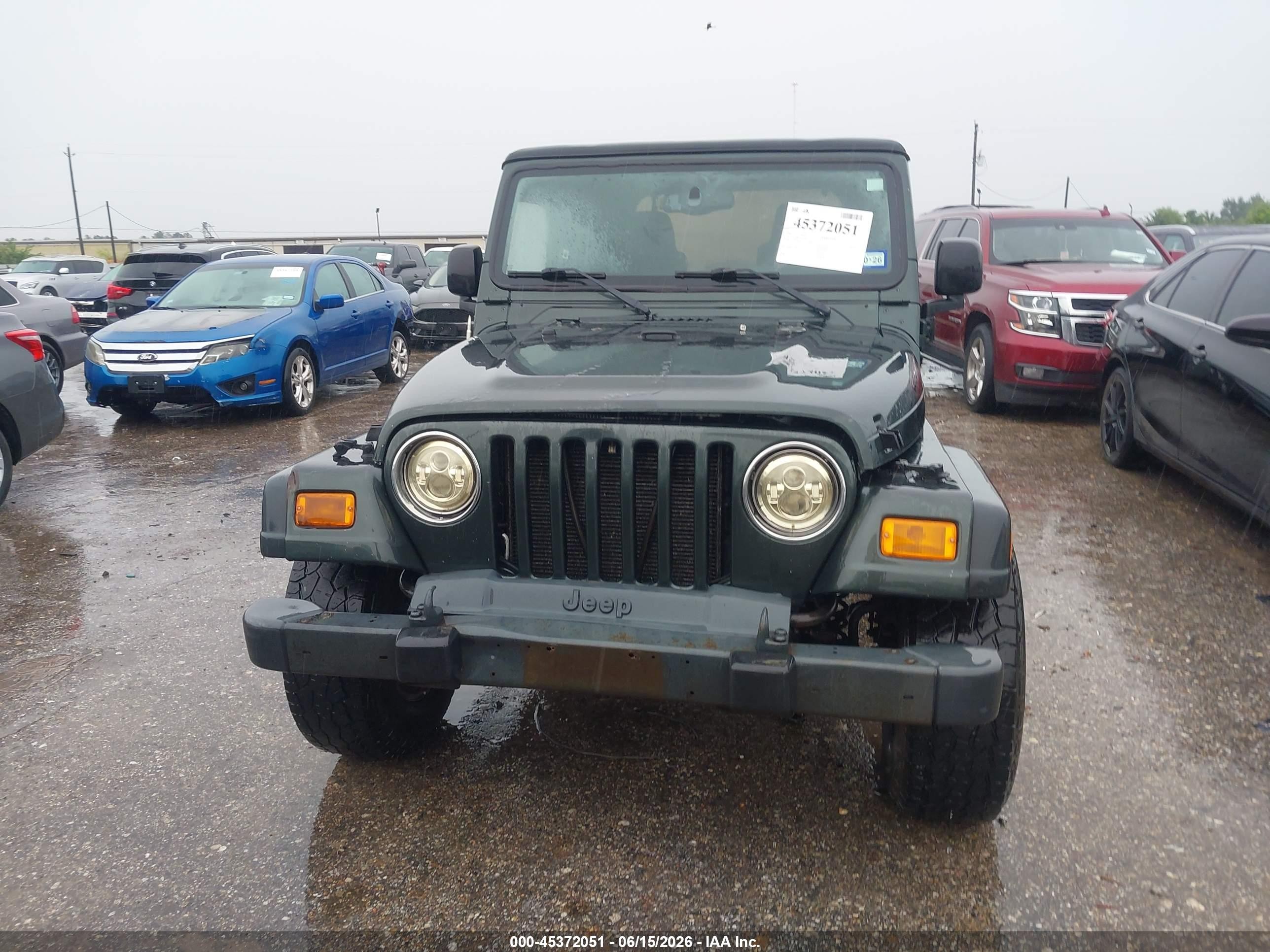 2003 Jeep Wrangler Sport Green vin: 1J4FA49S43P348280